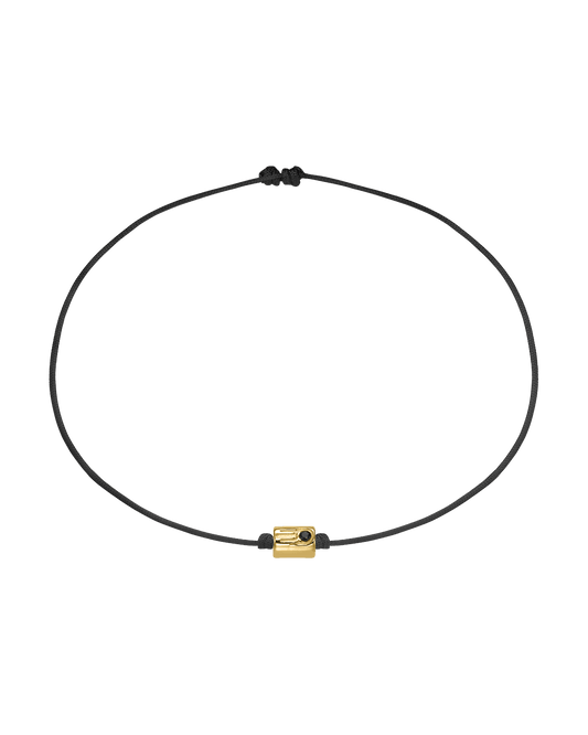 Black Diamond Hamsa Bracelet - 14K Yellow Gold Bracelets magal-dev Black
