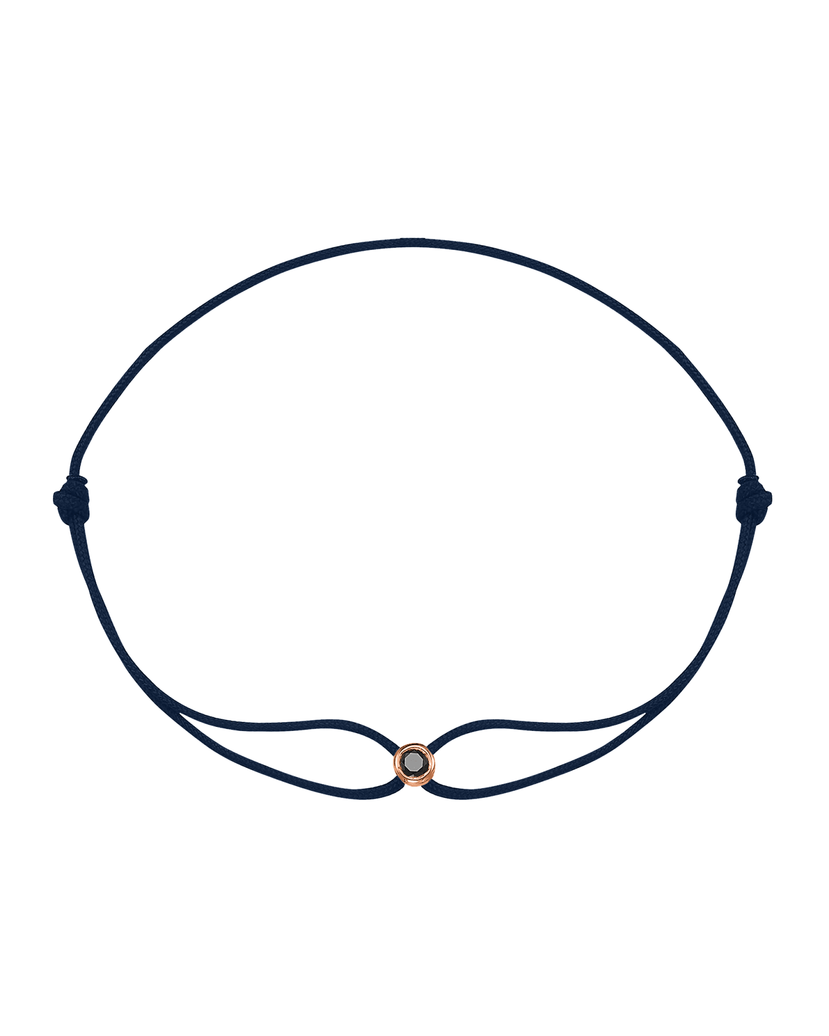 Black Diamond Men’s Edition - 14K Rose Gold Bracelets magal-dev Navy Blue