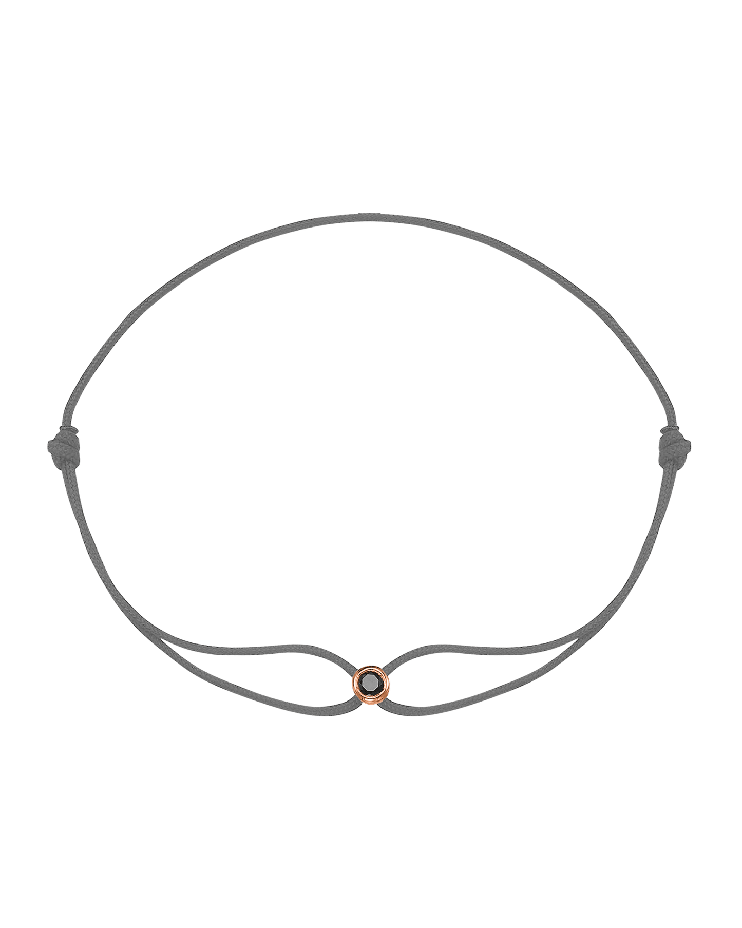 Black Diamond Men’s Edition - 14K Rose Gold Bracelets magal-dev Grey