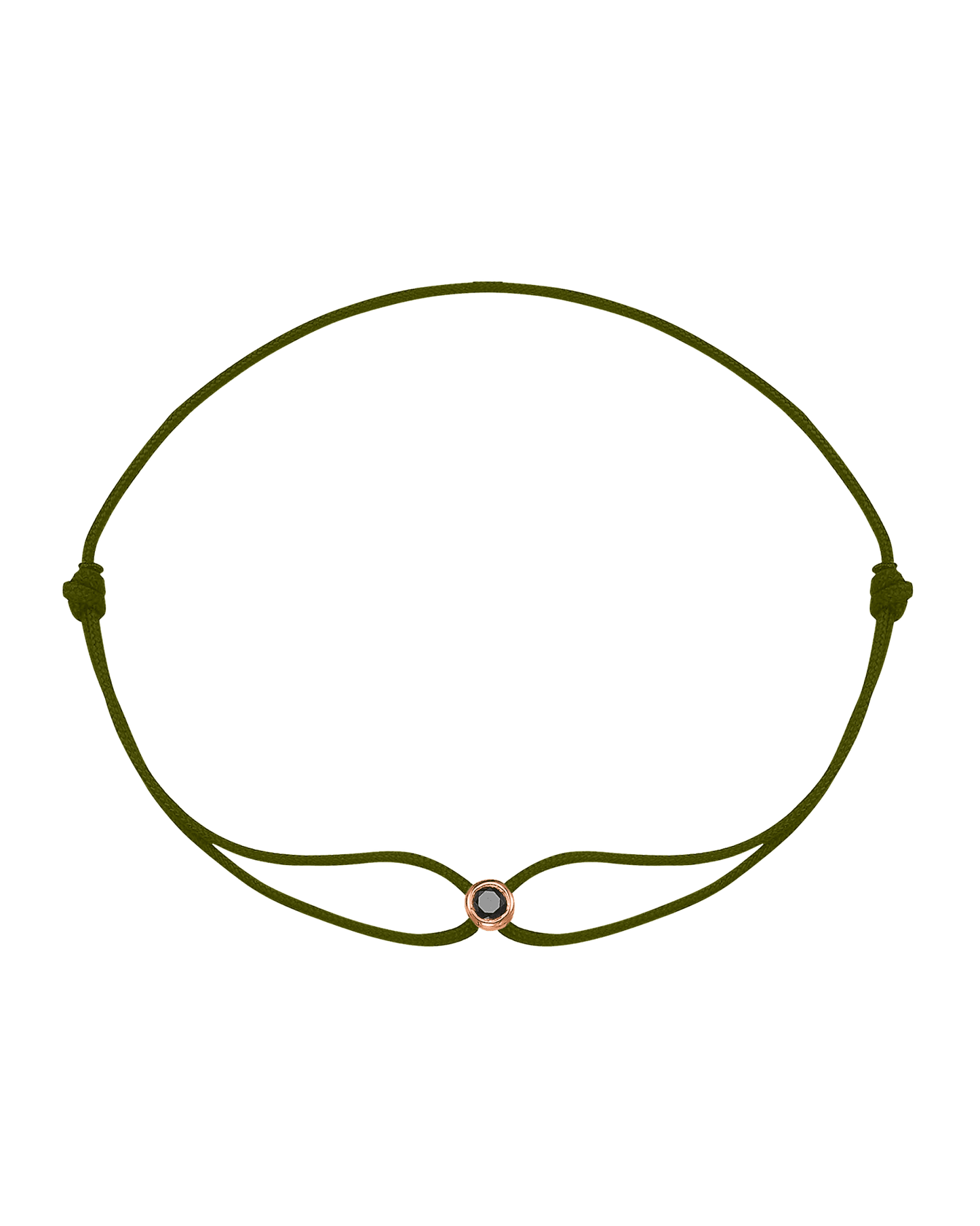 Black Diamond Men’s Edition - 14K Rose Gold Bracelets magal-dev Dark Green