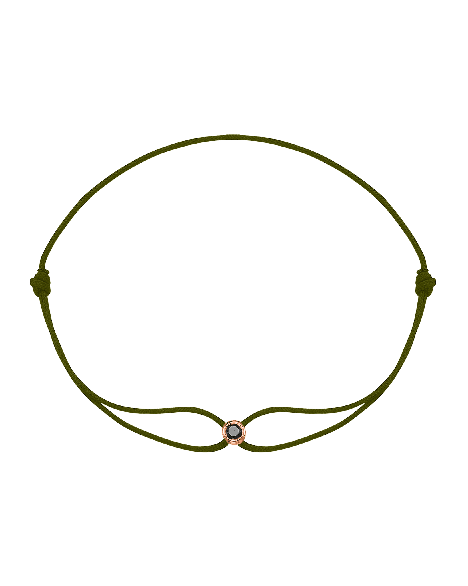 Black Diamond Men’s Edition - 14K Rose Gold Bracelets magal-dev Dark Green