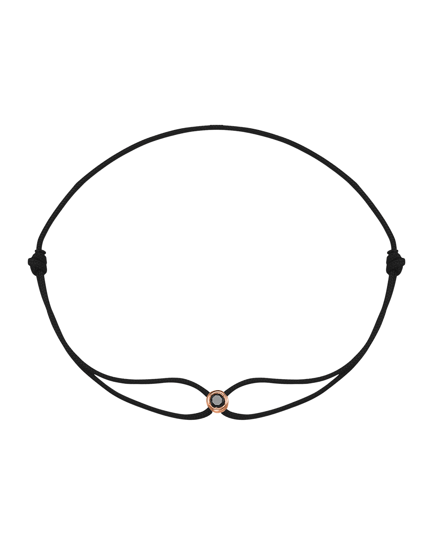 Black Diamond Men’s Edition - 14K Rose Gold Bracelets magal-dev Black