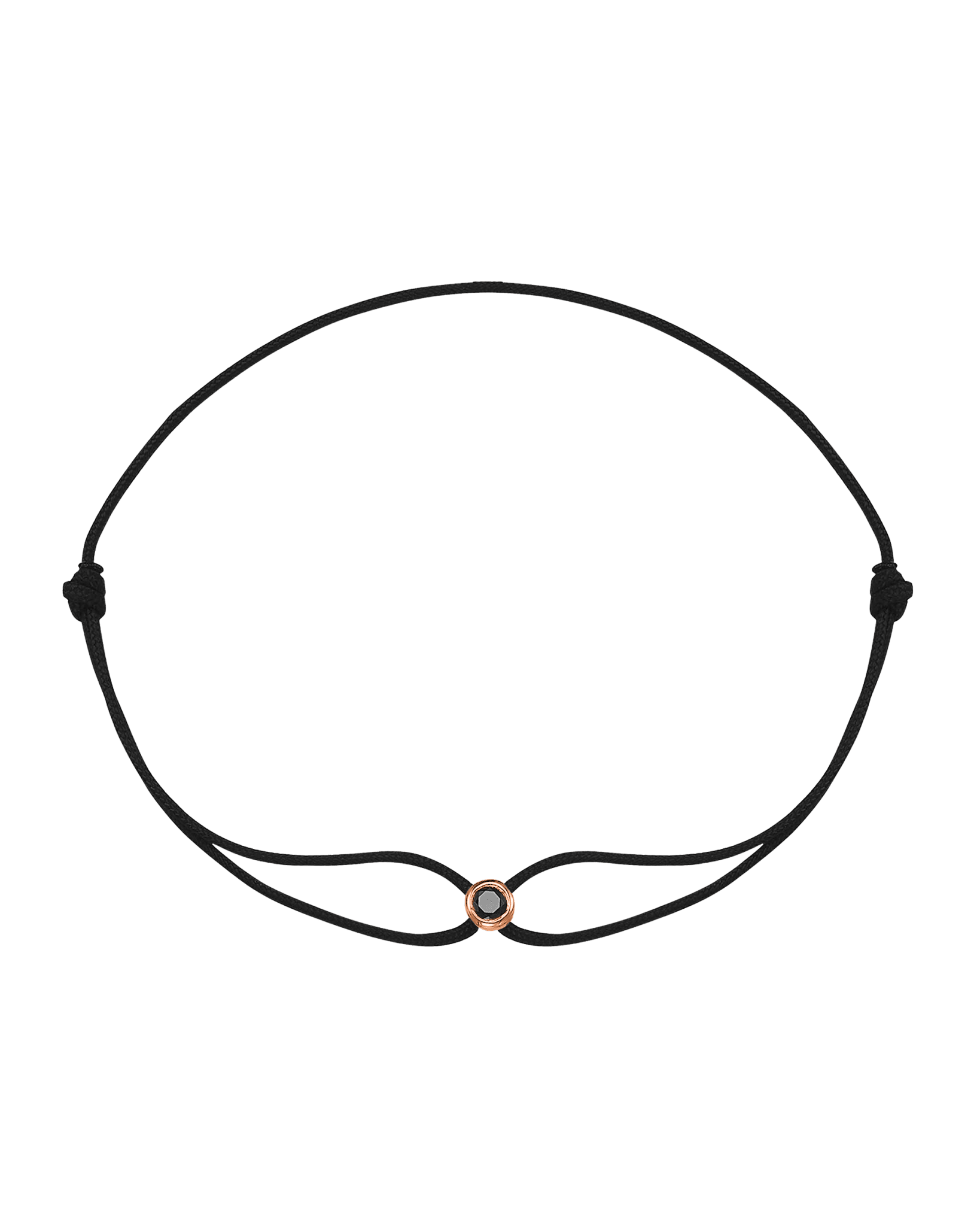 Black Diamond Men’s Edition - 14K Rose Gold Bracelets magal-dev Black