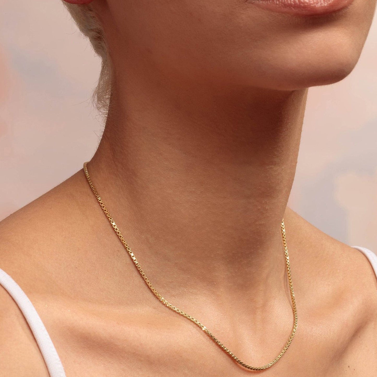 Box Chain Necklace - 18K Gold Vermeil Chains magal-dev