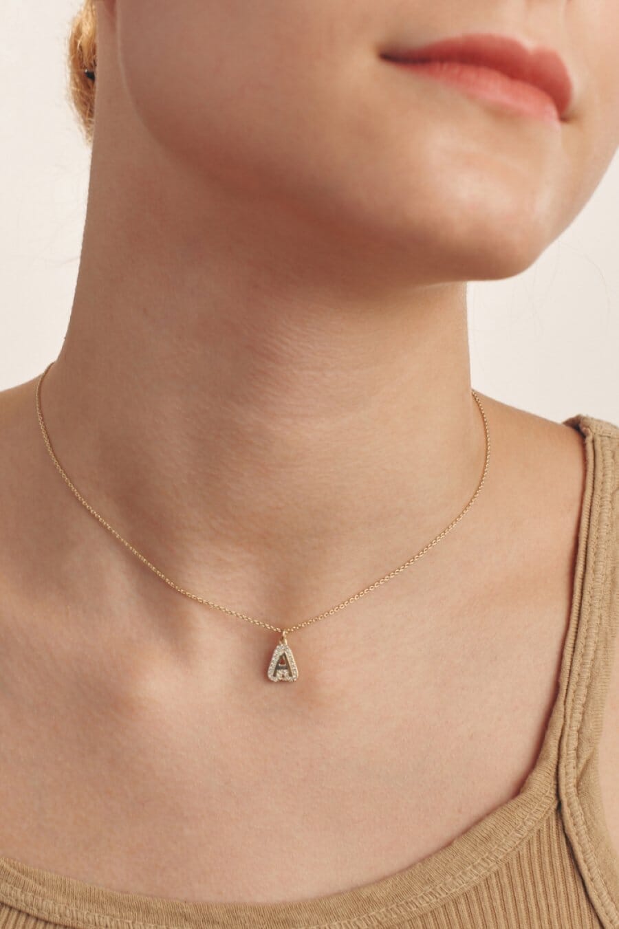 Bubble Initial Necklace - 18K Gold Vermeil Necklaces magal-dev