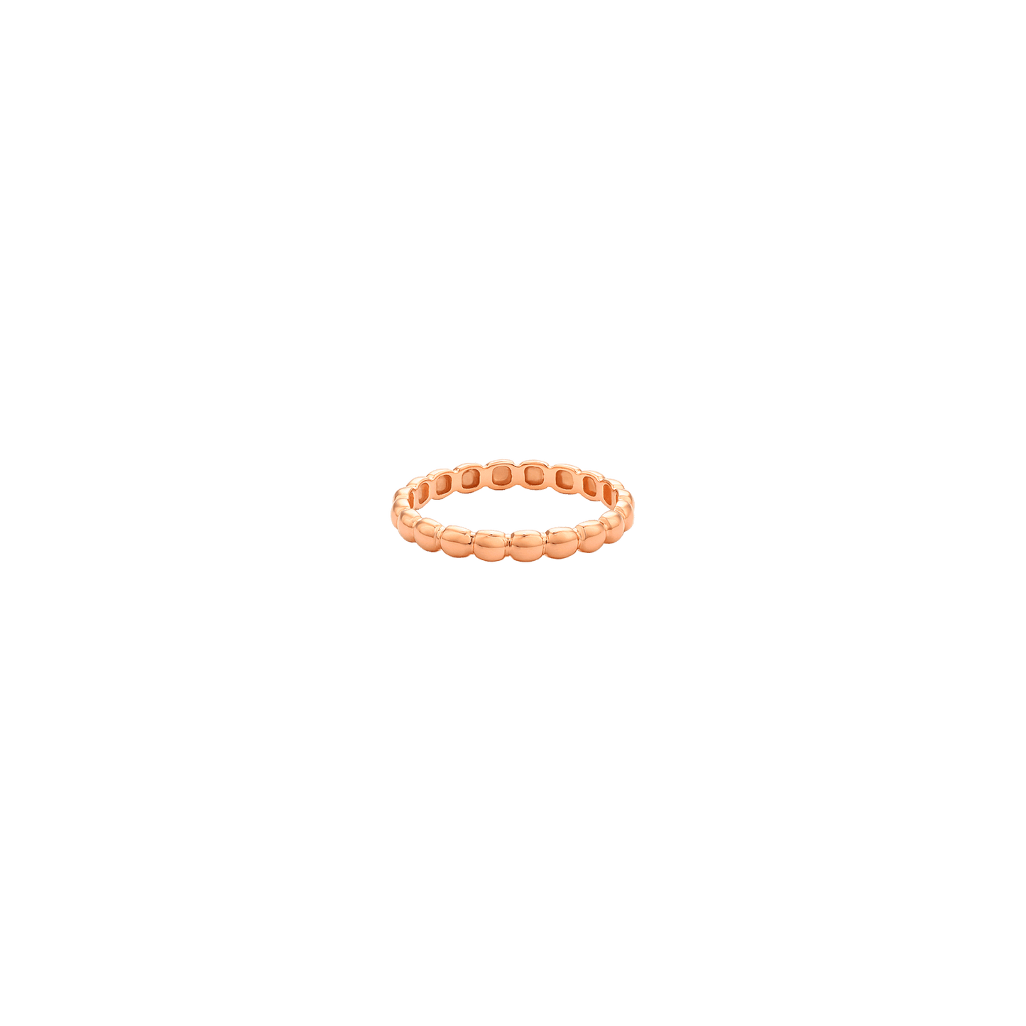 Bubble Ring - 14K Rose Gold Rings 14K Solid Gold US 4