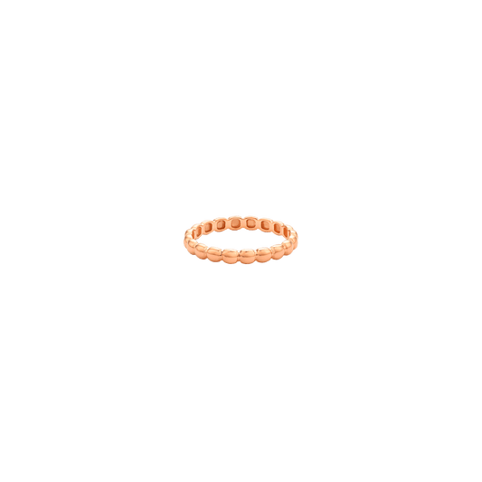Bubble Ring - 14K Rose Gold Rings 14K Solid Gold US 4