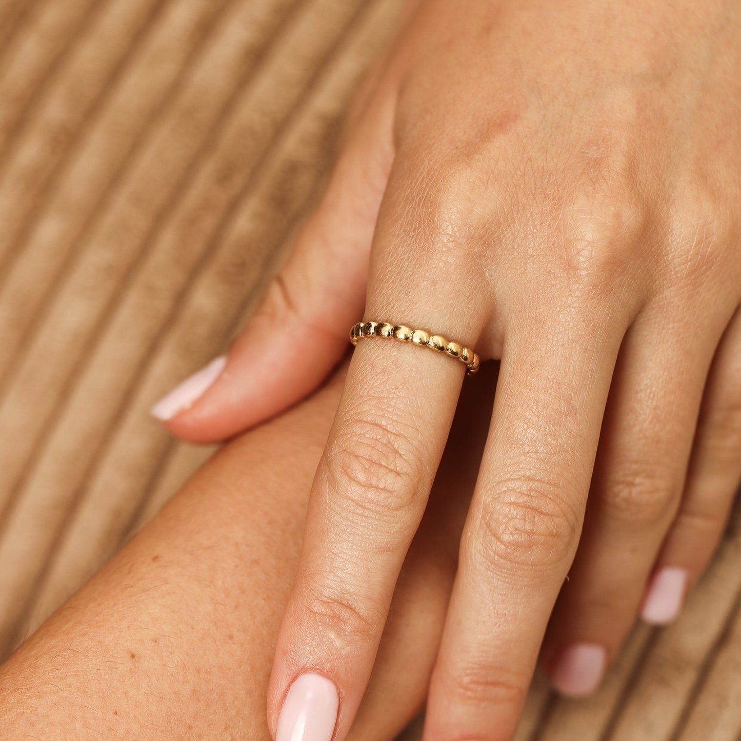 Bubble Ring - 14K Rose Gold Rings 14K Solid Gold