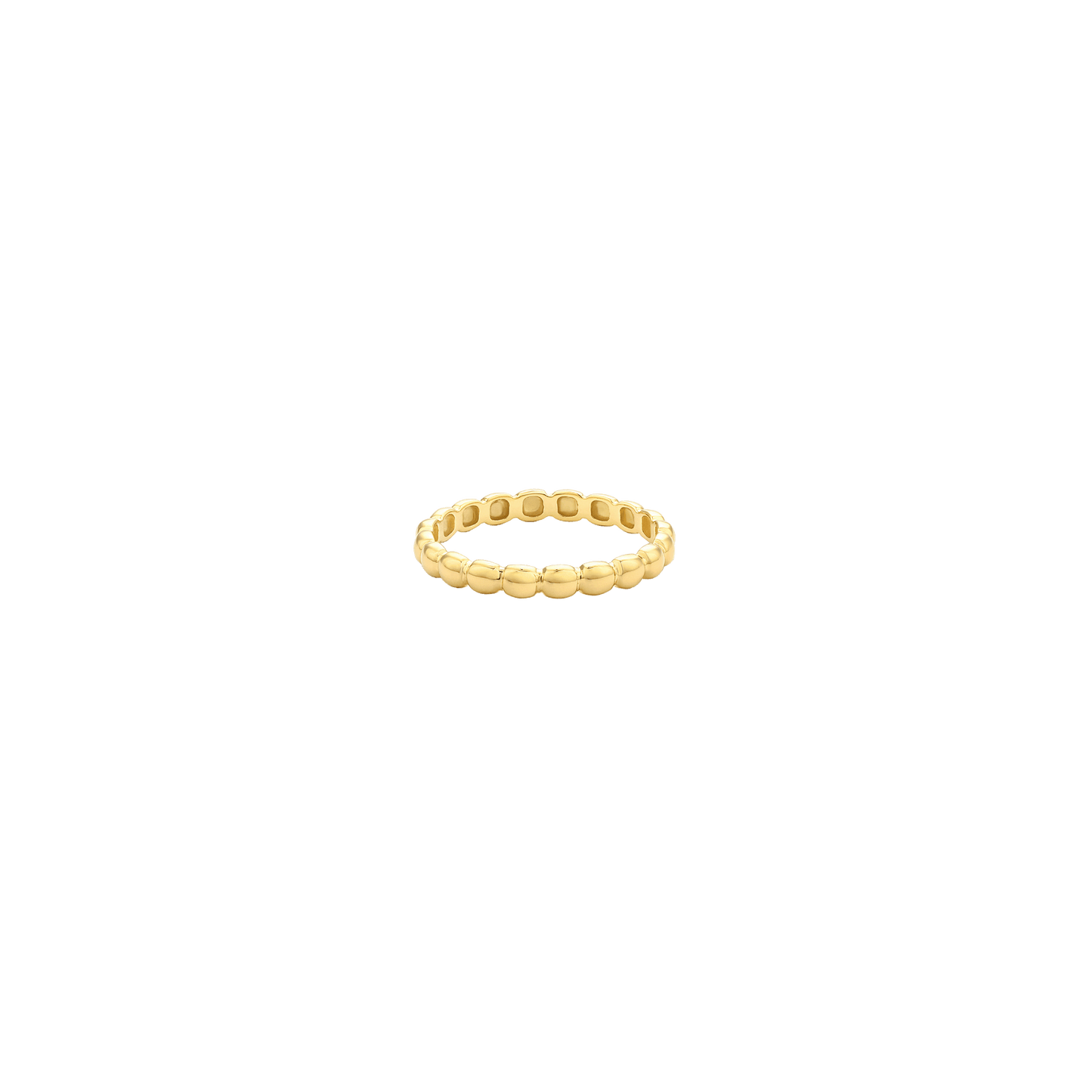 Bubble Ring - 14K Yellow Gold Rings 14K Solid Gold US 4
