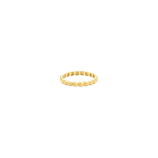 Bubble Ring - 14K Yellow Gold Rings 14K Solid Gold US 4
