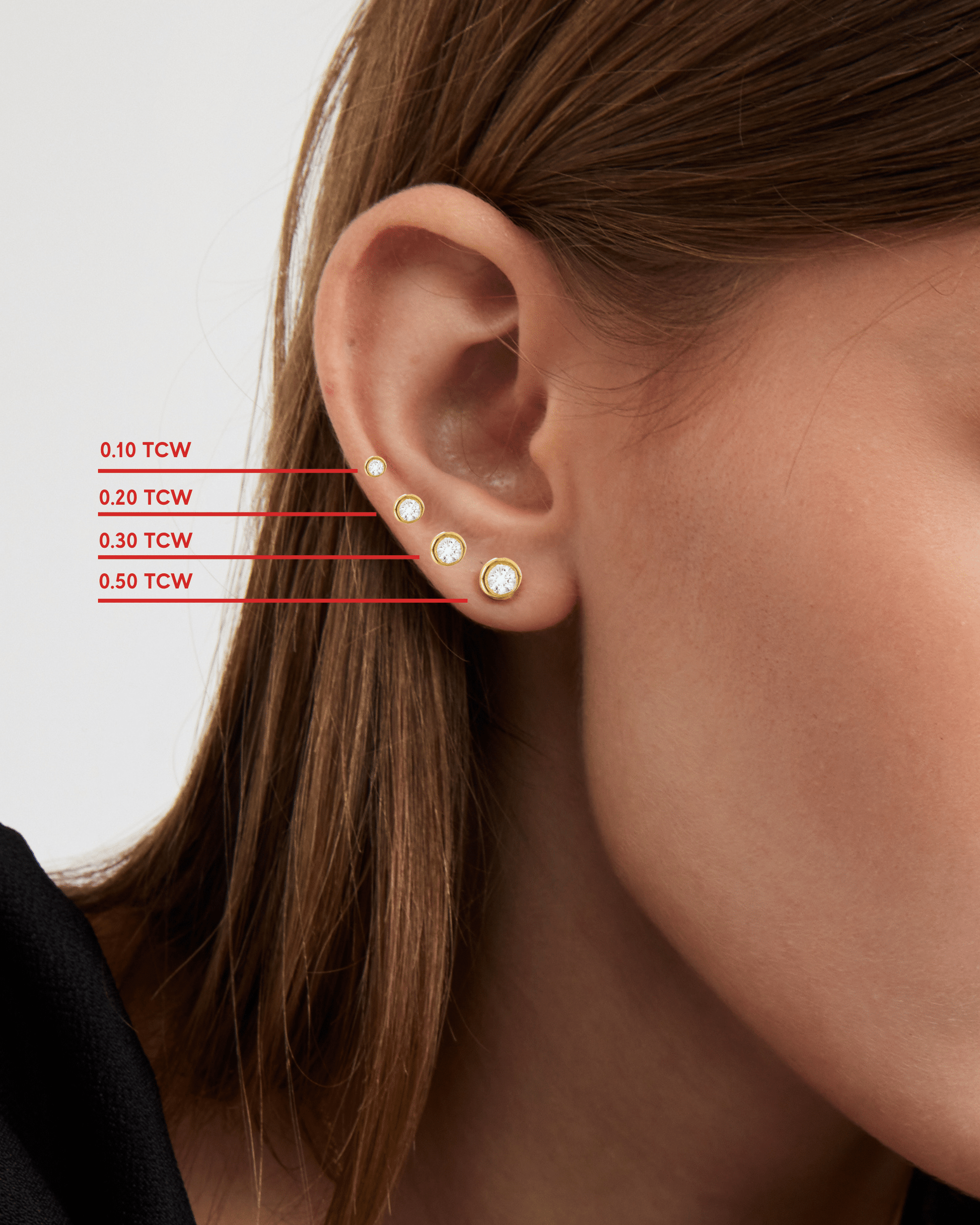 Betty Diamond Earrings - 14K Rose Gold Earrings magal-dev