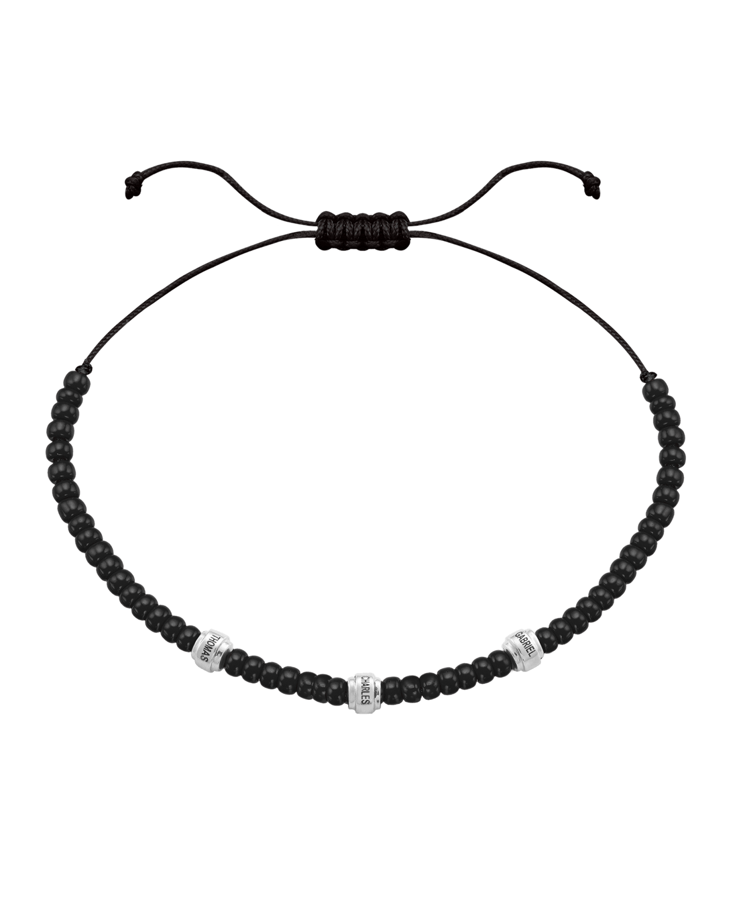 Engravable Beads String of Love with Birthstones - 925 Sterling Silver Bracelets magal-dev 3