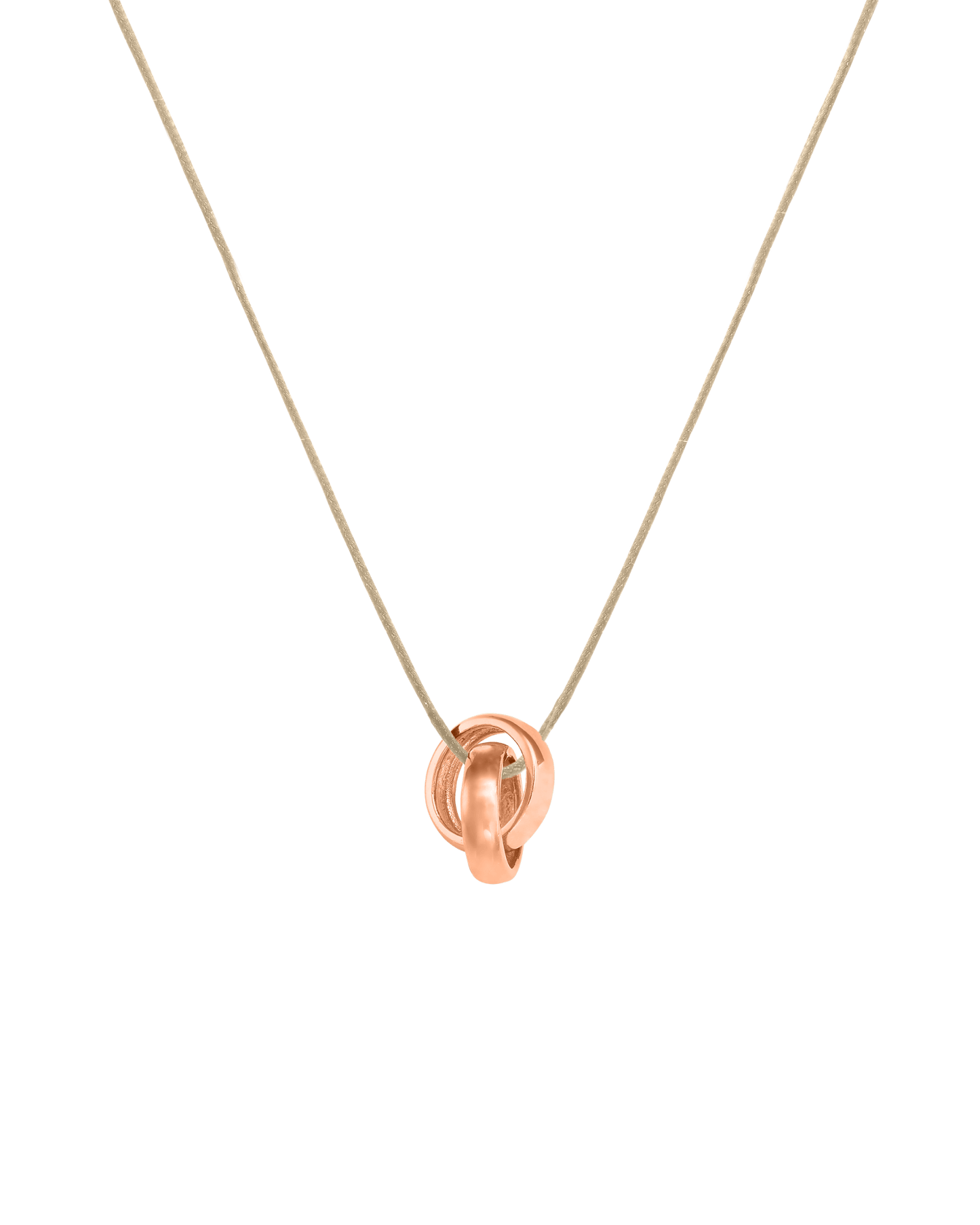 Engravable Links Necklace - 14K Rose Gold Necklaces 14K Solid Gold 2 Beige