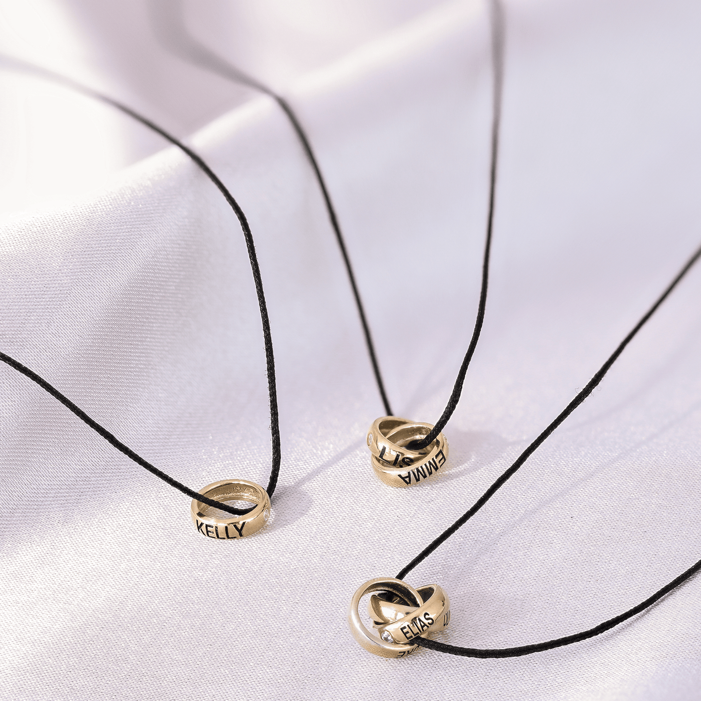 Engravable Links Necklace - 14K Yellow Gold Necklaces 14K Solid Gold