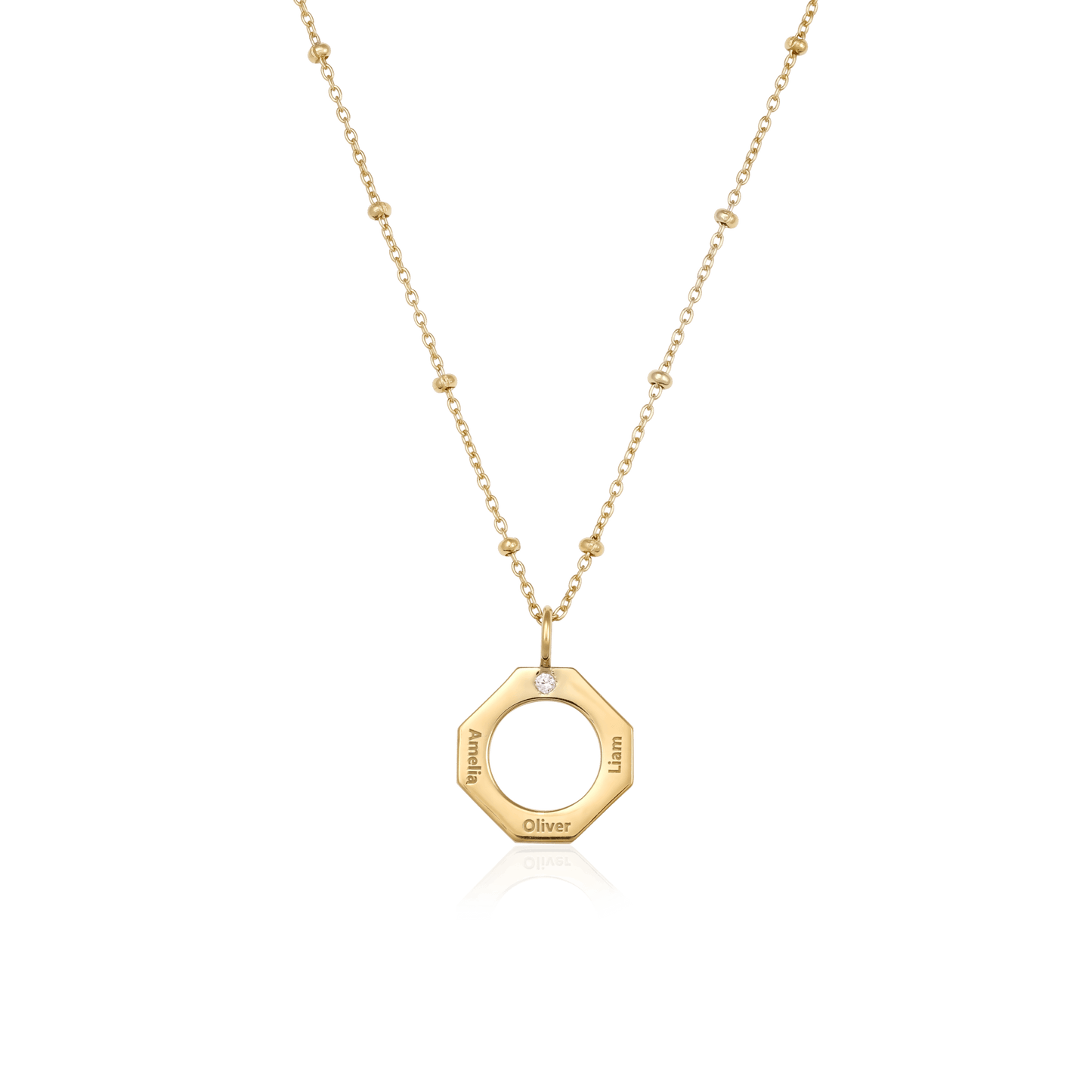Geo Necklace - 18K Rose Vermeil Necklaces Gold Vermeil