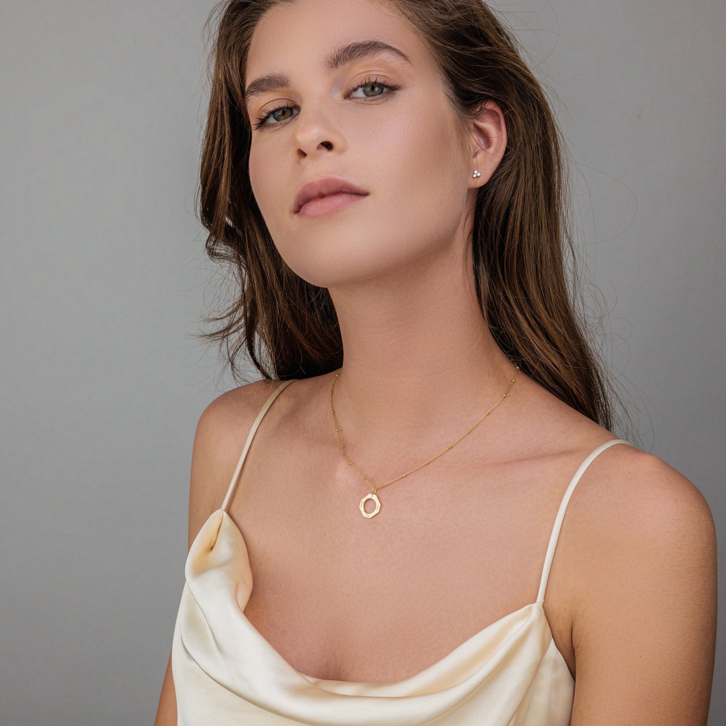 Geo Necklace - 18K Rose Vermeil Necklaces Gold Vermeil