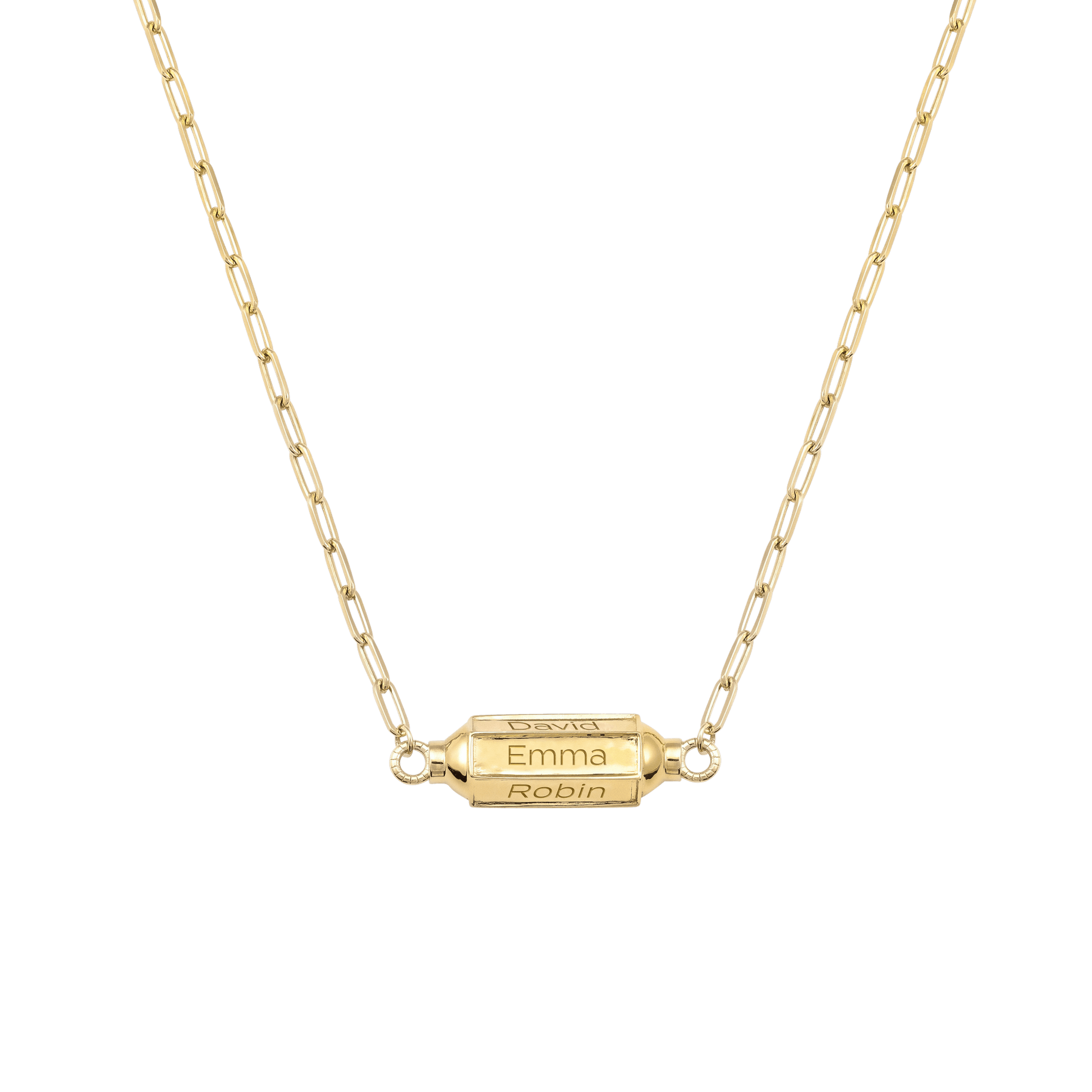 Hexagonal Bar Necklace - 18k Gold Vermeil Necklaces Gold Vermeil Termina