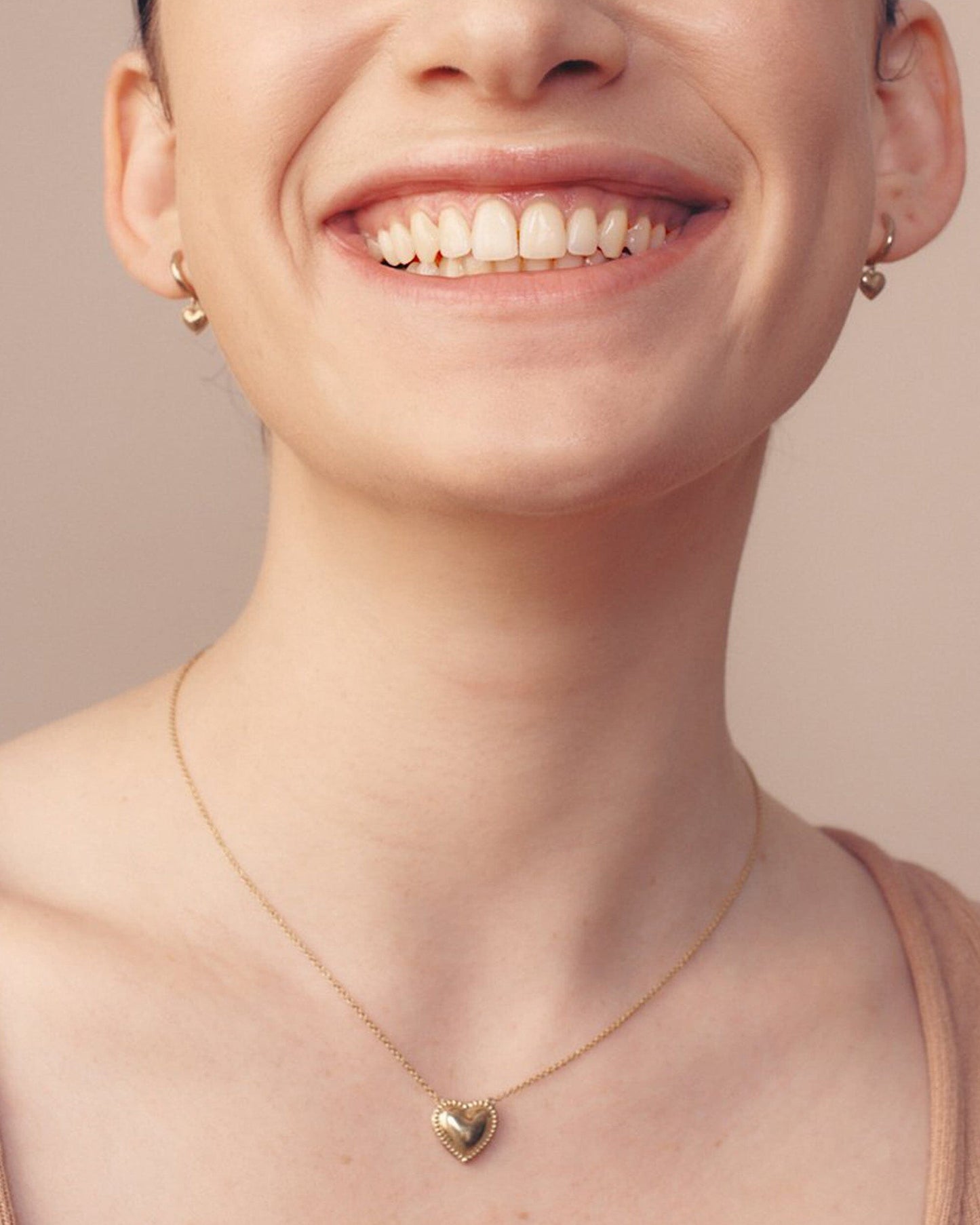 Heart Pendant Necklace - 18K Gold Vermeil Necklaces magal-dev