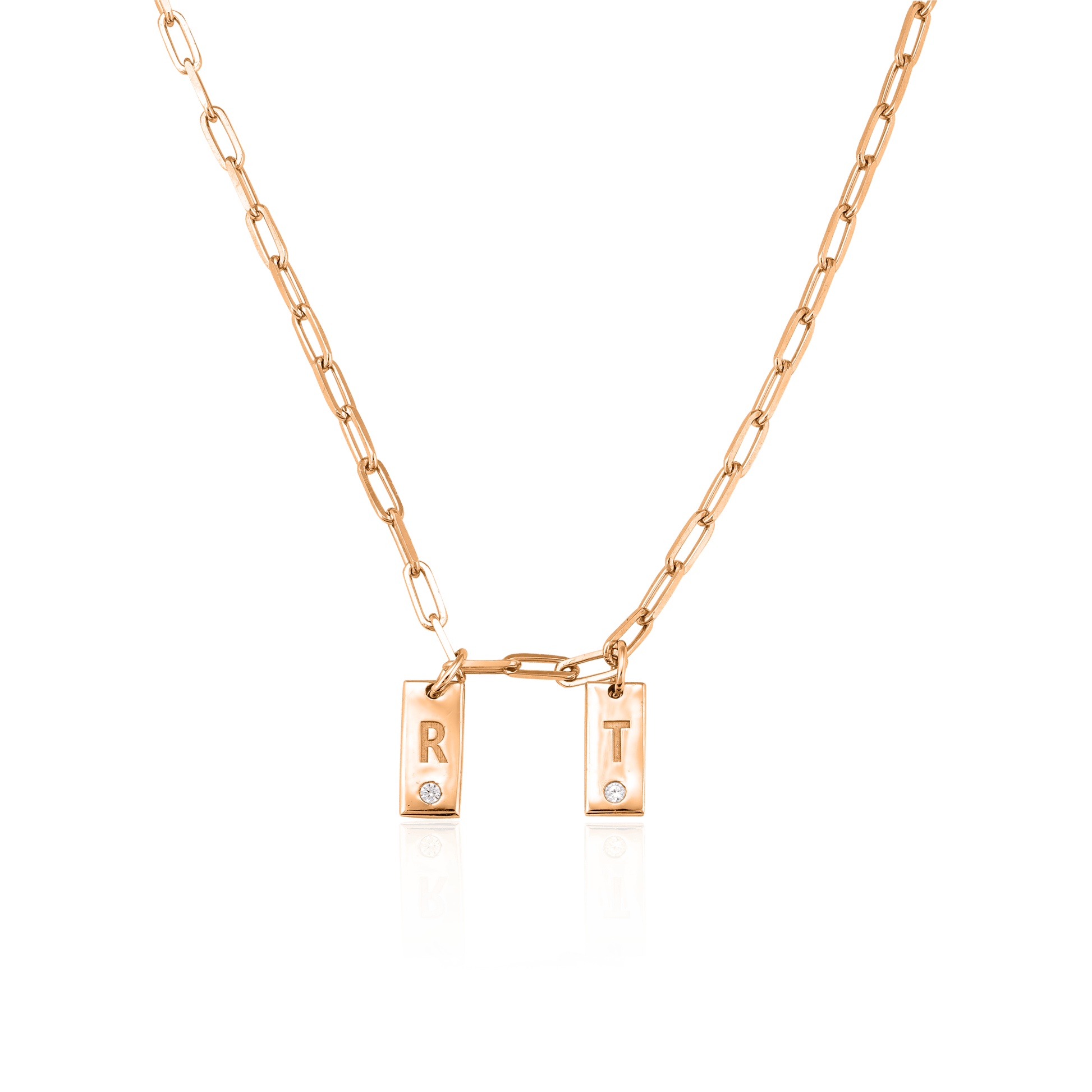 Ini Mini Dogtag Necklace - 18K Gold Vermeil Necklaces Gold Vermeil