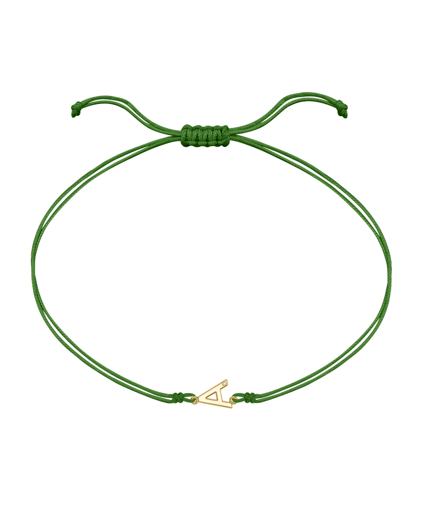 Initial String of Love - 14K Yellow Gold Bracelets 14K Solid Gold Mint
