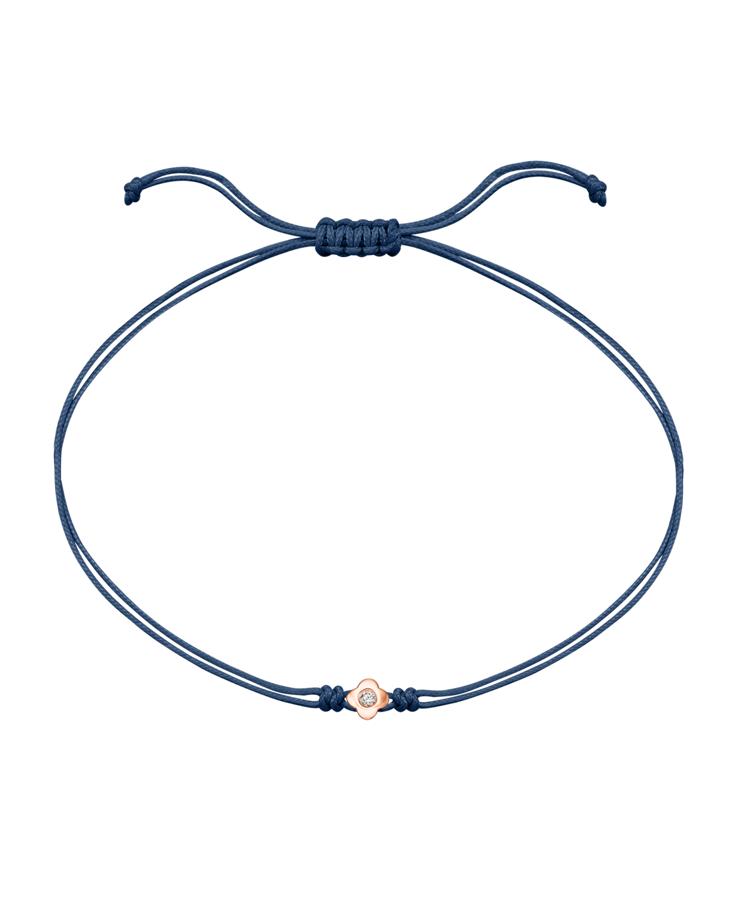 Lucky String Of Love - 14K Rose Gold Bracelets 14K Solid Gold Indigo