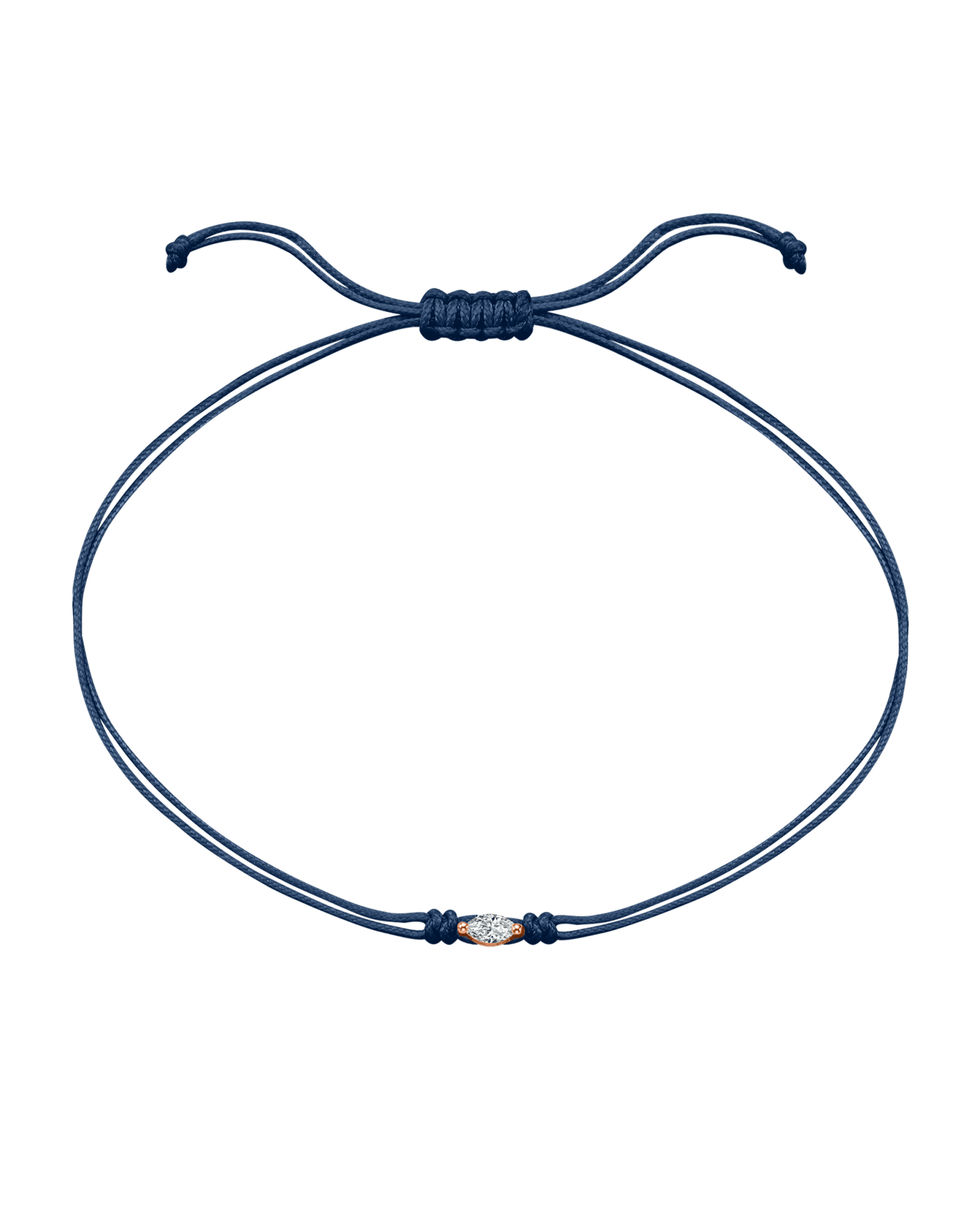 Marquise Diamond String Of Love - 14K Rose Gold Bracelets 14K Solid Gold Indigo