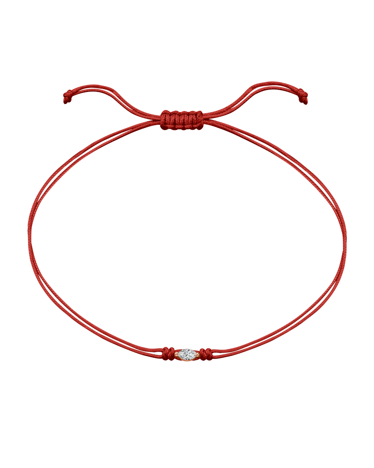 Marquise Diamond String Of Love - 14K Rose Gold Bracelets 14K Solid Gold Red