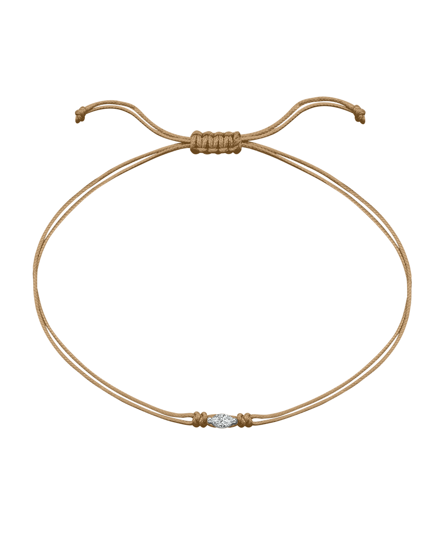 Marquise Diamond String Of Love - 14K White Gold Bracelets 14K Solid Gold Camel