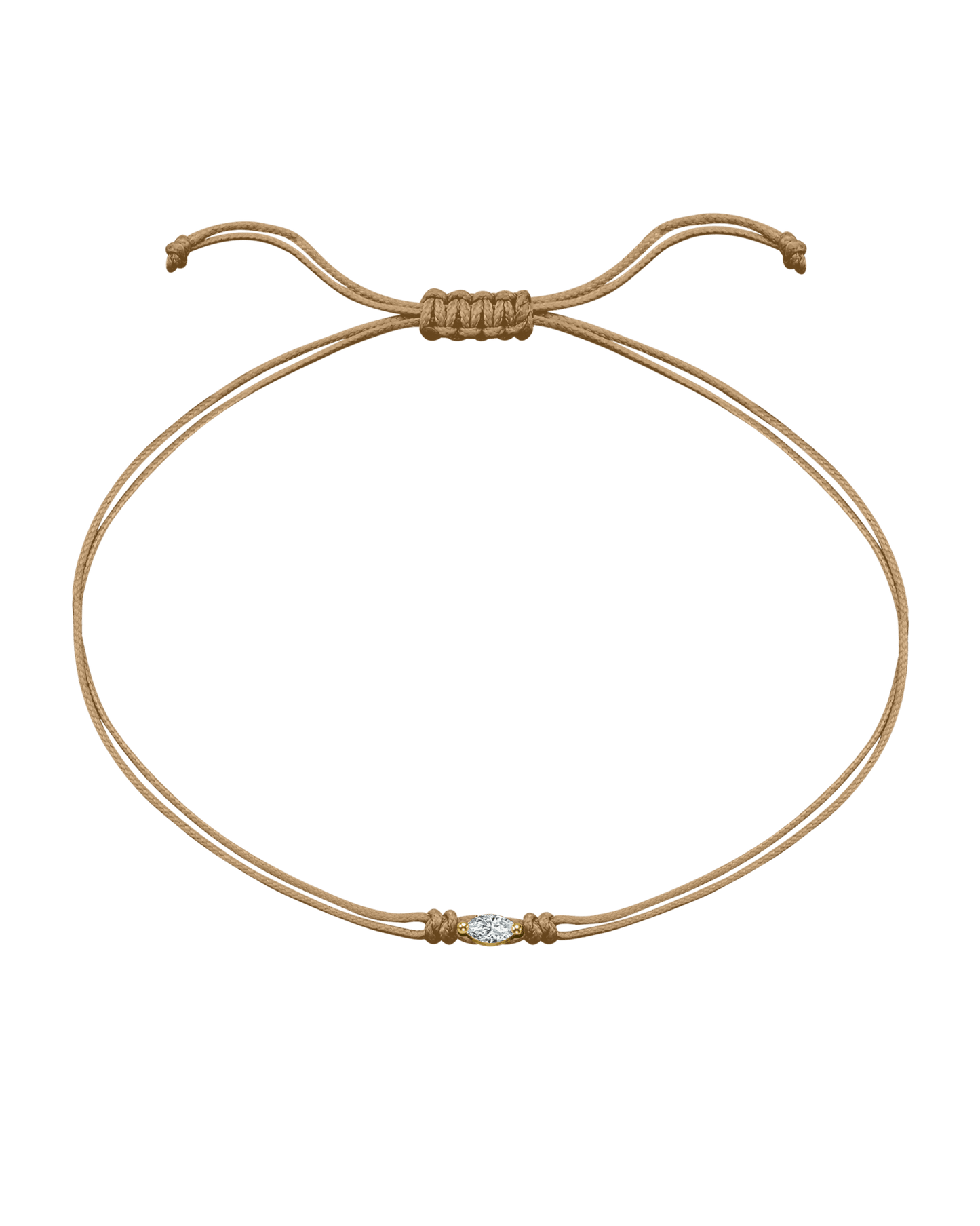 Marquise Diamond String Of Love - 14K Yellow Gold Bracelets 14K Solid Gold Camel