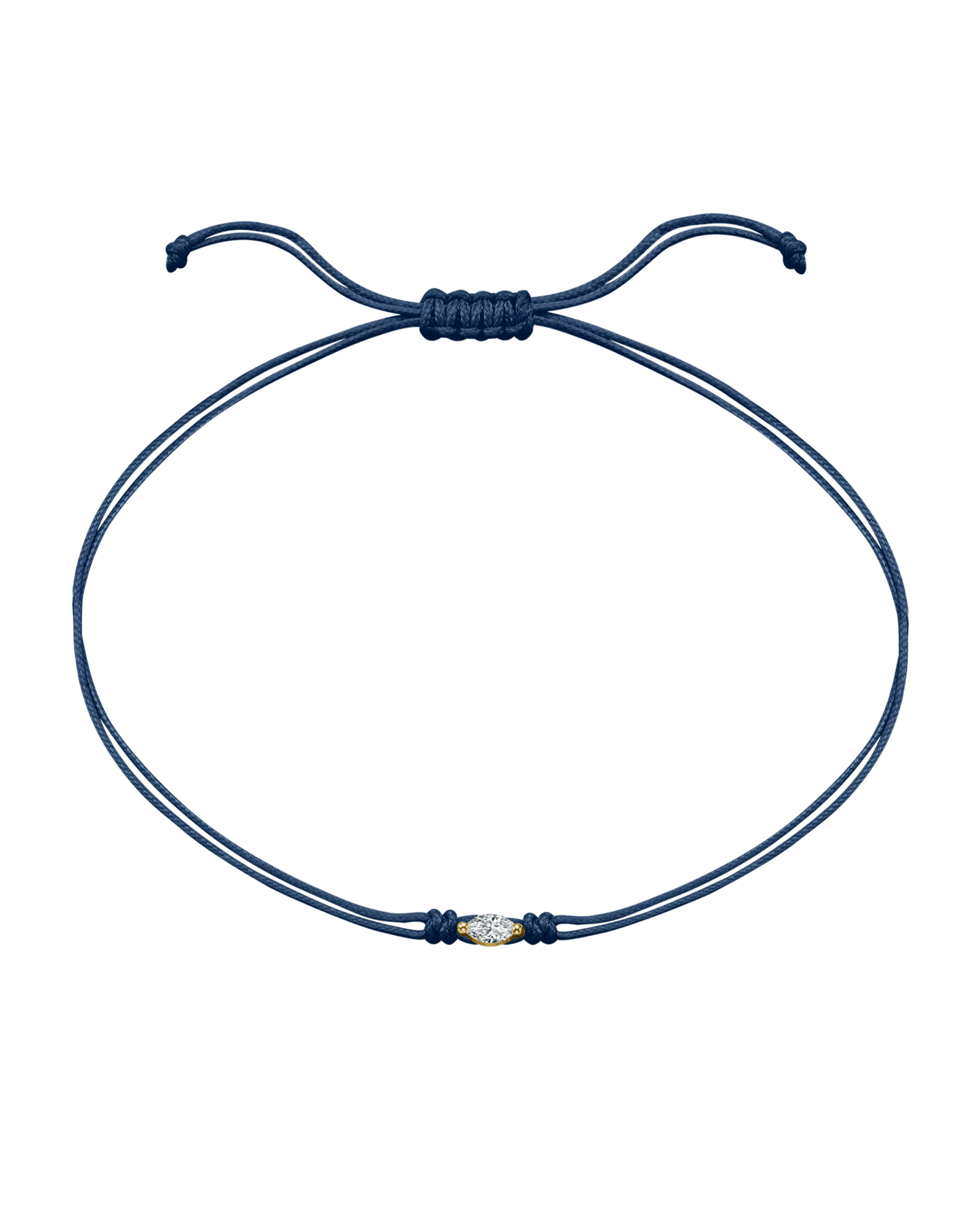 Marquise Diamond String Of Love - 14K Yellow Gold Bracelets 14K Solid Gold Indigo