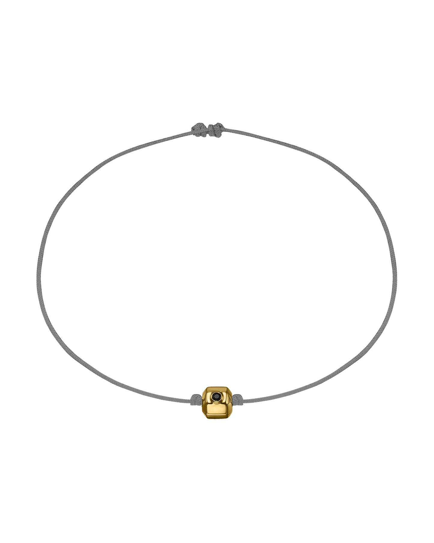 Men's Octo Black Diamond Bracelet - 14K Yellow Gold Bracelets magal-dev Grey