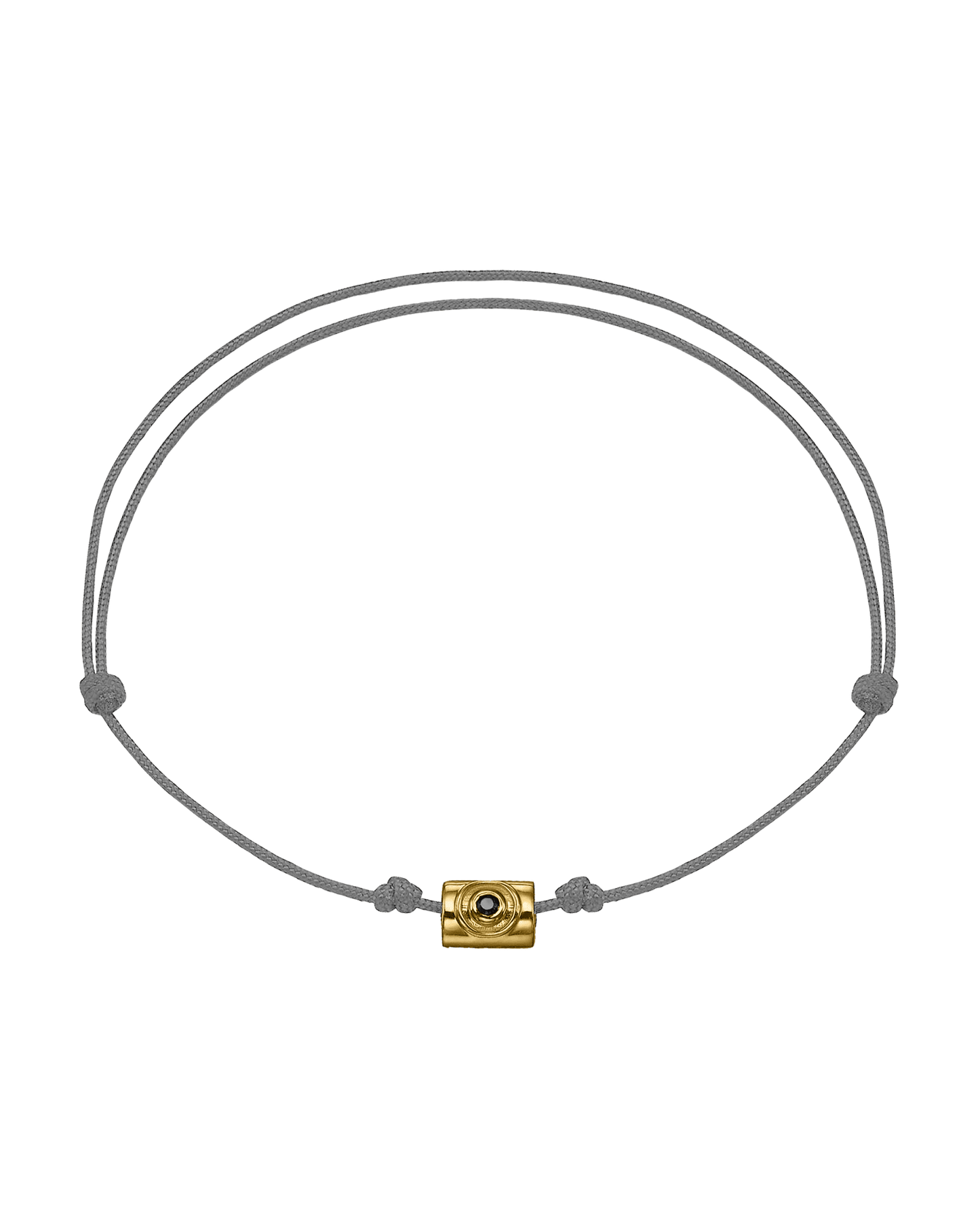 Men's Sapphire Santorini Evil Eye Bracelet - 14K Yellow Gold Bracelets magal-dev Grey