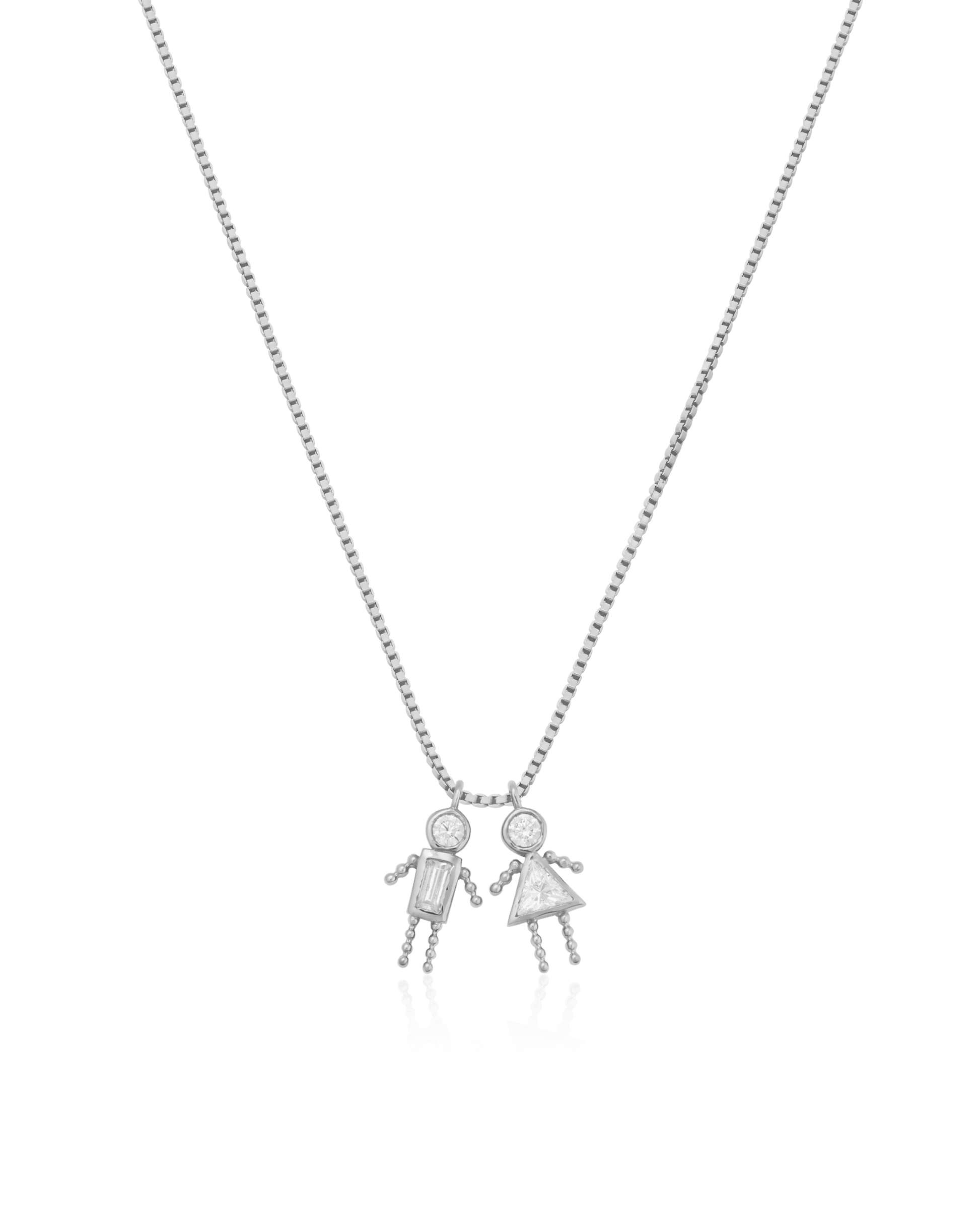 Mini Me Necklace - 925 Sterling Silver Necklaces 925 Silver 1 Small - 16"