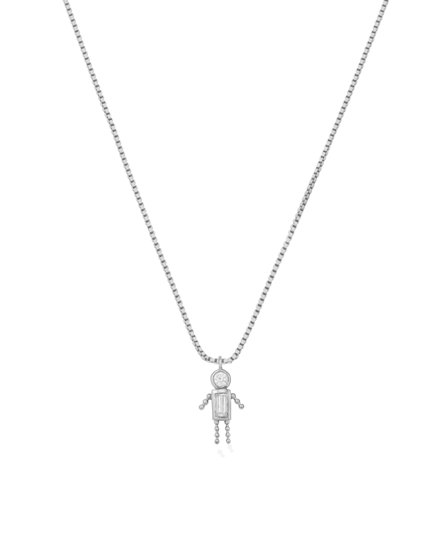 Single Mini Me Necklace - 925 Sterling Silver Necklaces magal-dev 1 Small - 16"