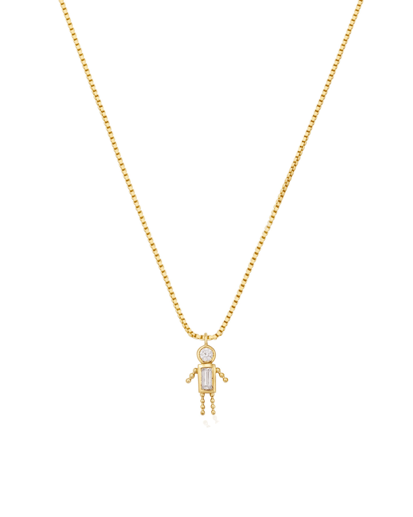 Single Mini Me Necklace - 18K Gold Vermeil Necklaces magal-dev 1 Small - 16"