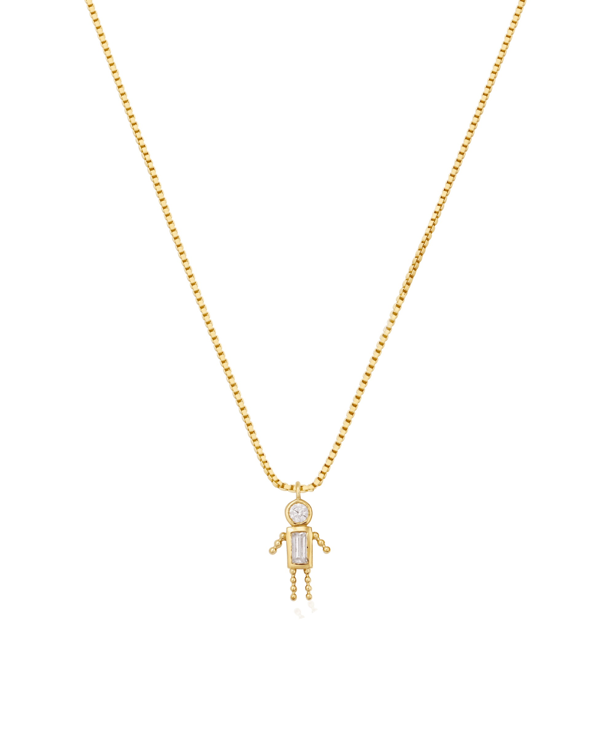 Single Mini Me Necklace - 18K Gold Vermeil Necklaces magal-dev 1 Small - 16"