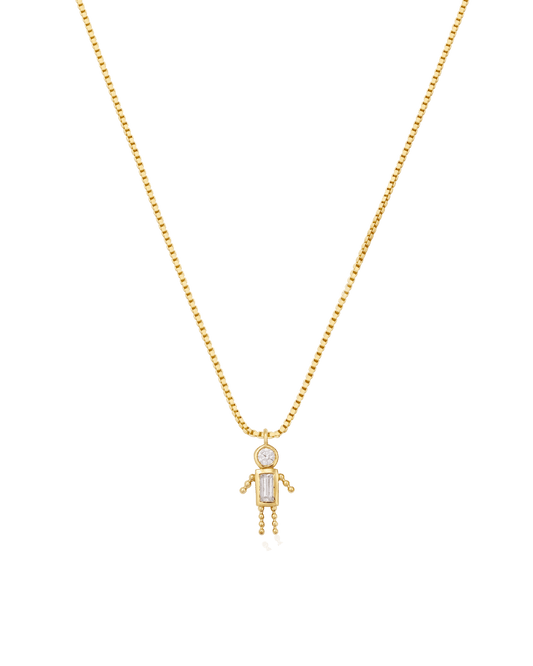Single Mini Me Necklace - 18K Gold Vermeil Necklaces magal-dev 1 Small - 16"