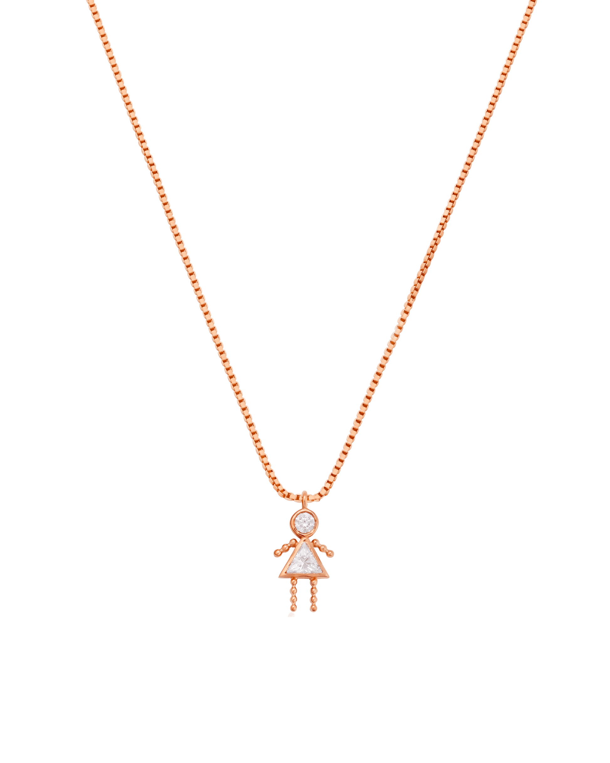 Single Mini Me Necklace - 18K Rose Vermeil Necklaces magal-dev