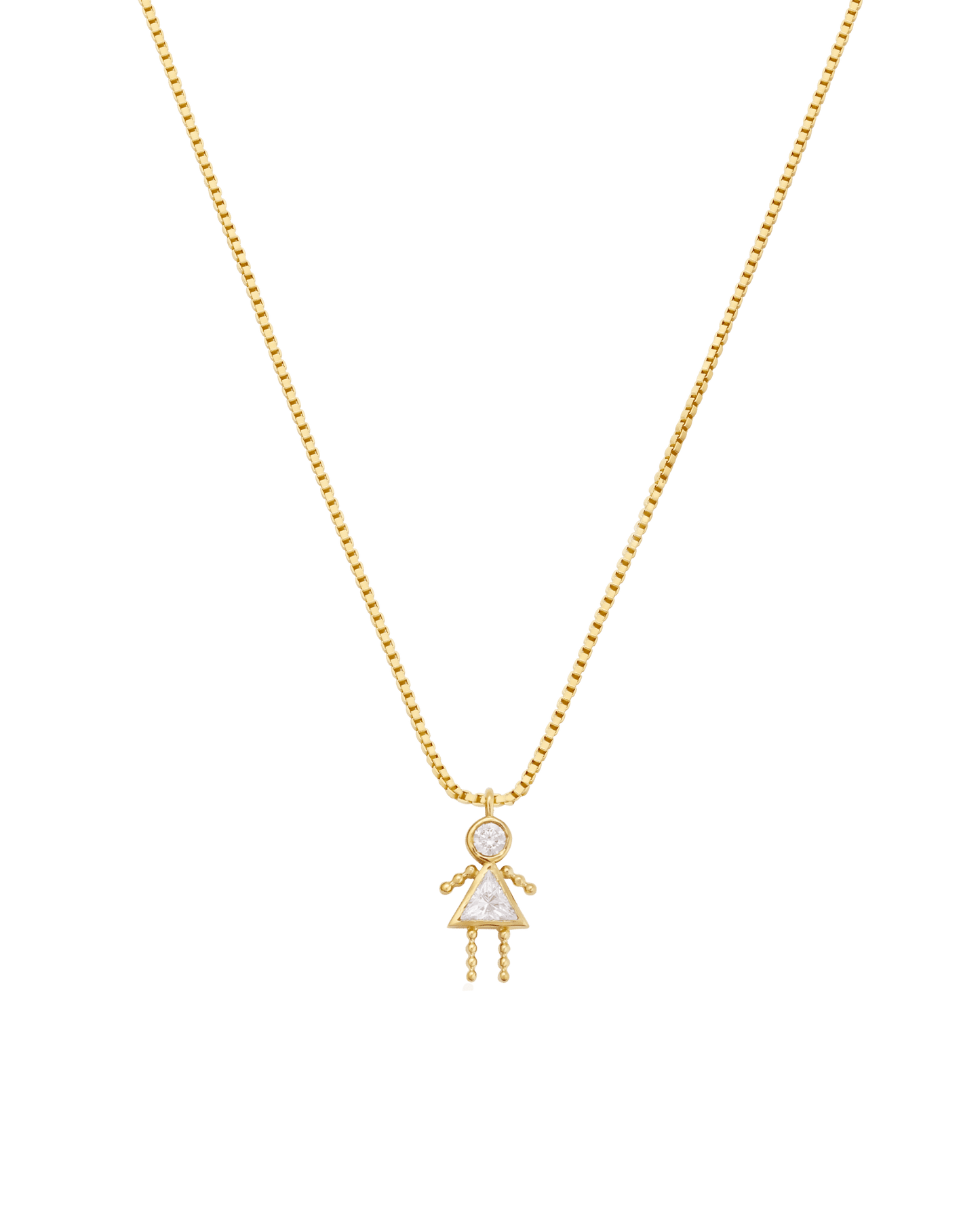 Single Mini Me Necklace - 18K Gold Vermeil Necklaces magal-dev