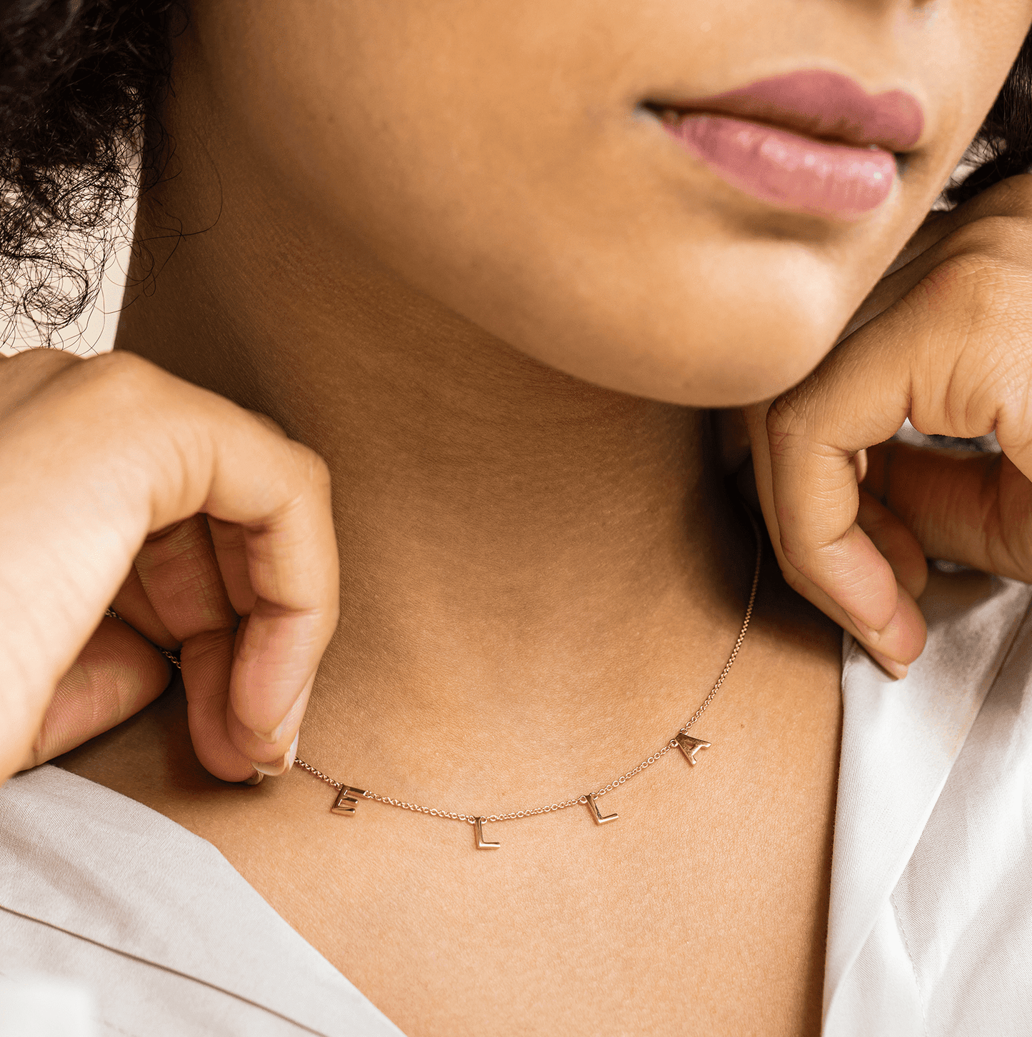 Name Necklace - 18K Rose Vermeil Necklaces magal-dev