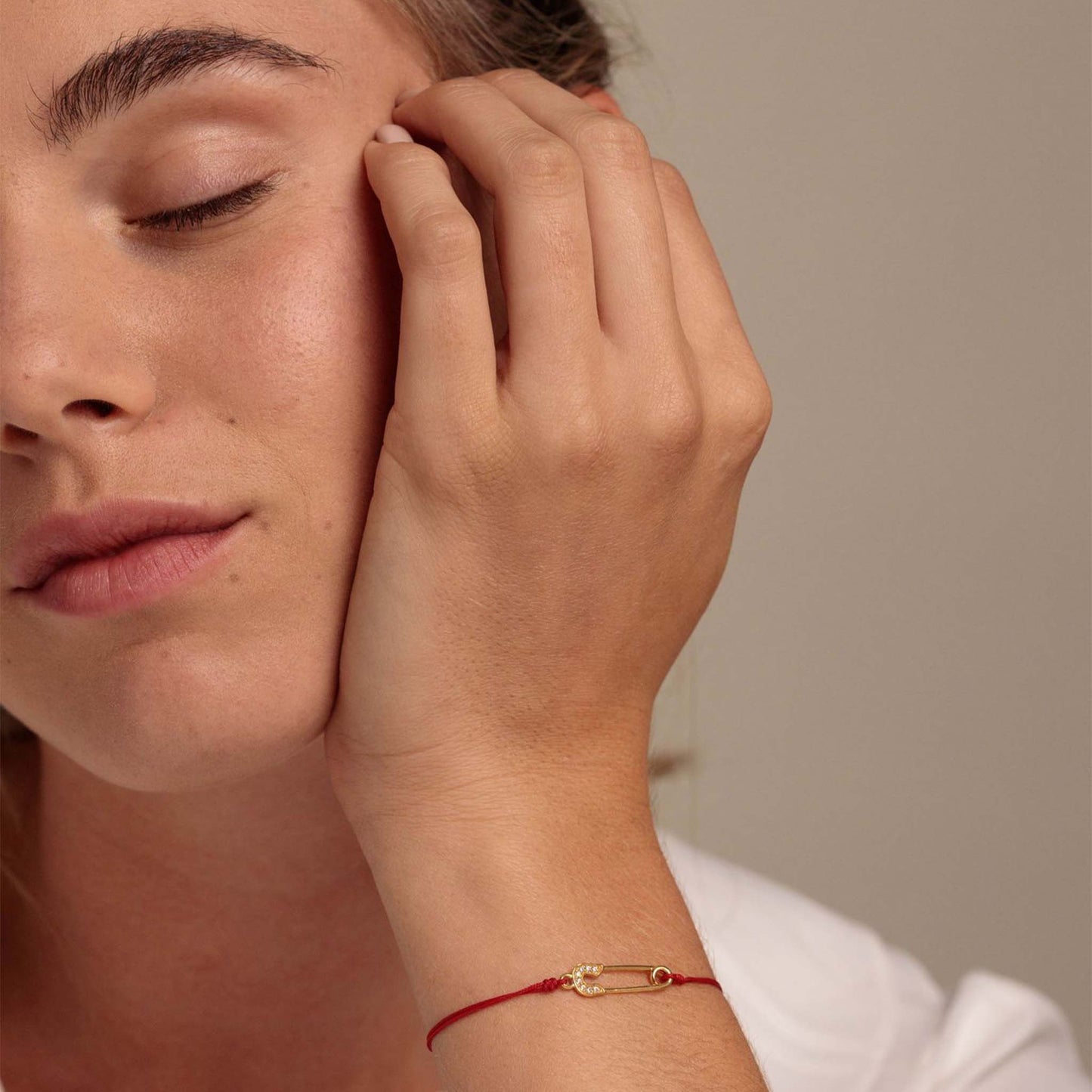 Pins Diamond String of love - 14K White Gold Bracelet 14K Solid Gold