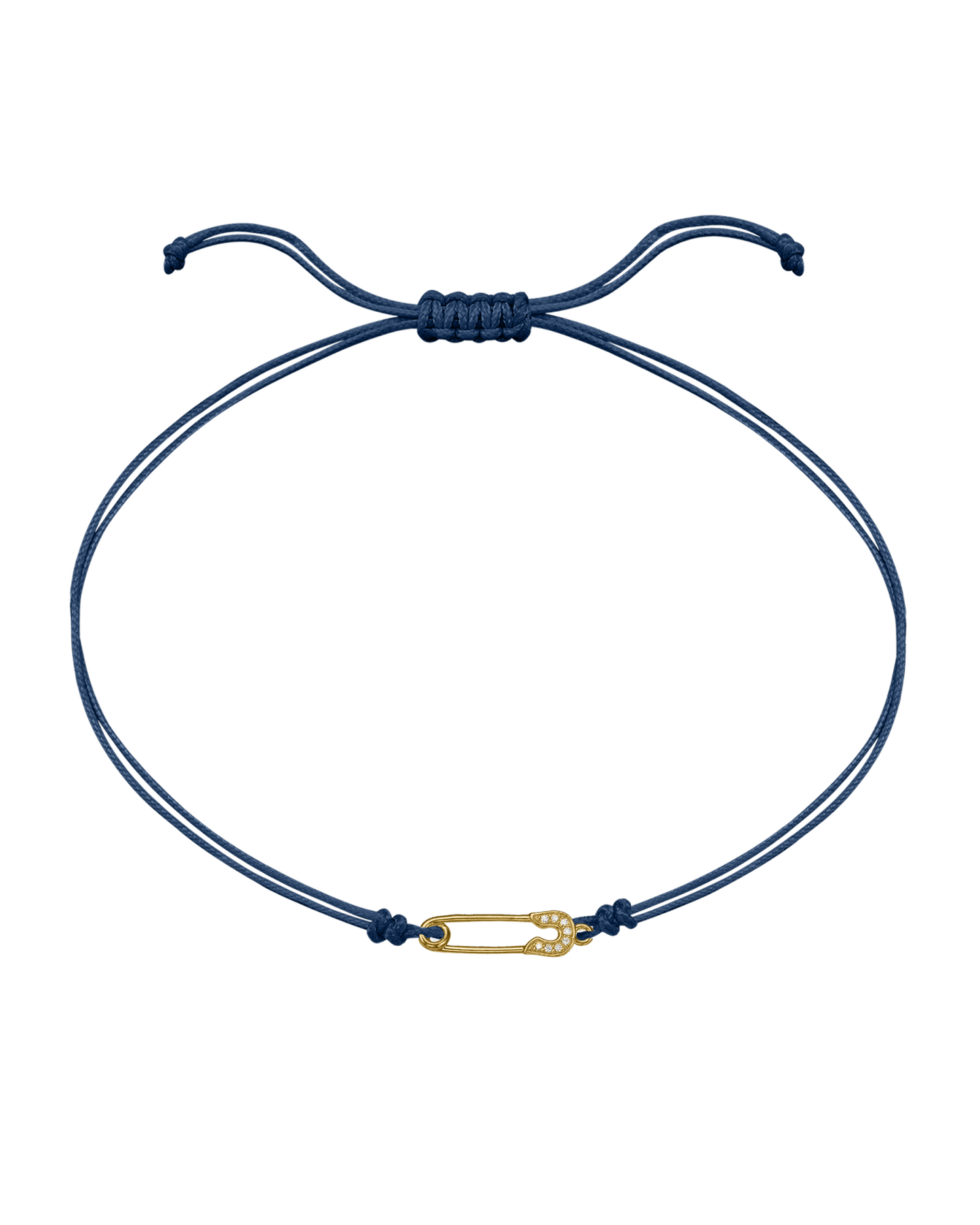 Pins Diamond String of love - 14K Yellow Gold Bracelet 14K Solid Gold Indigo
