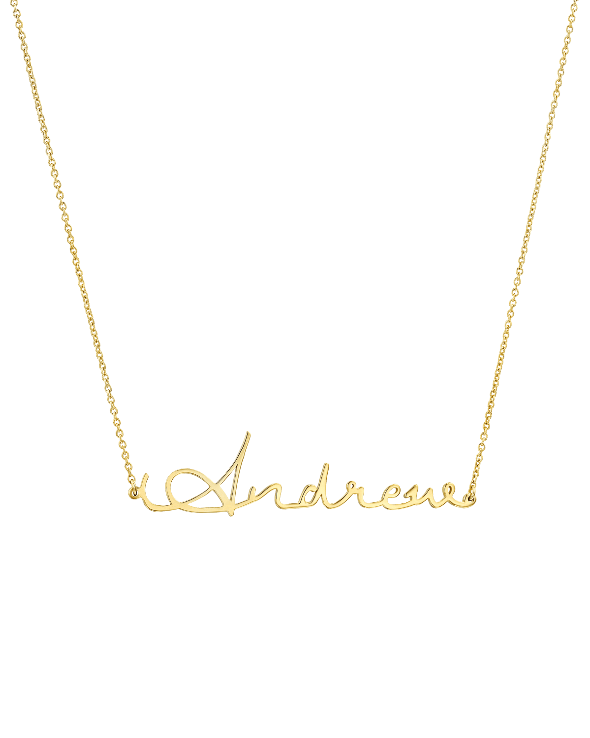 Malibu Name Necklace - 18K Gold Vermeil Necklaces magal-dev 16"