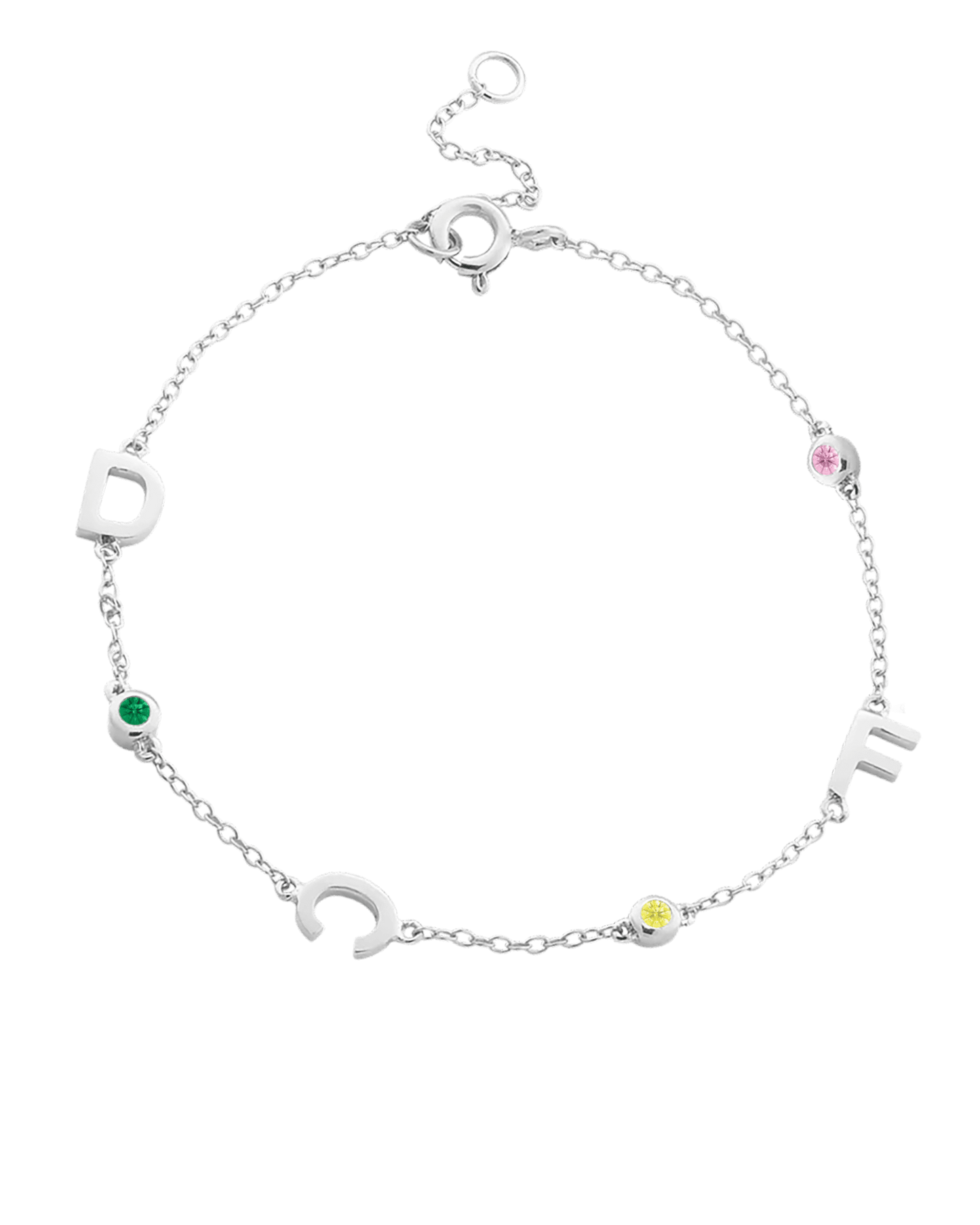The Initial Birthstone Bracelet - 18K Rose Vermeil Bracelets magal-dev