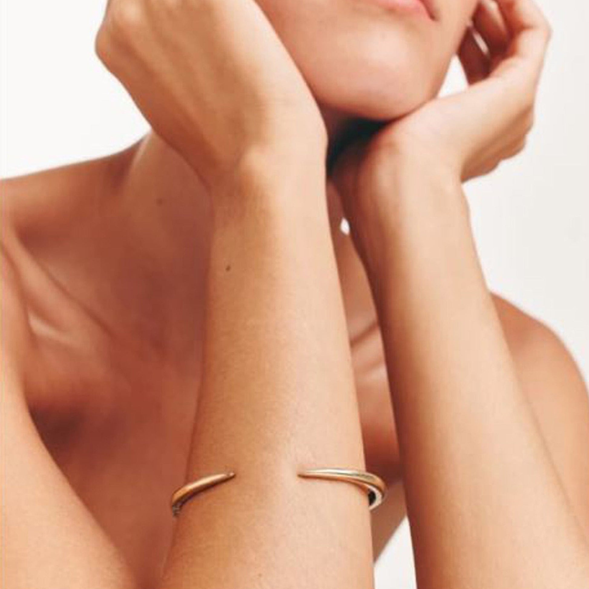 Sleek Bangle - 18K Rose Vermeil Bangle magal-dev