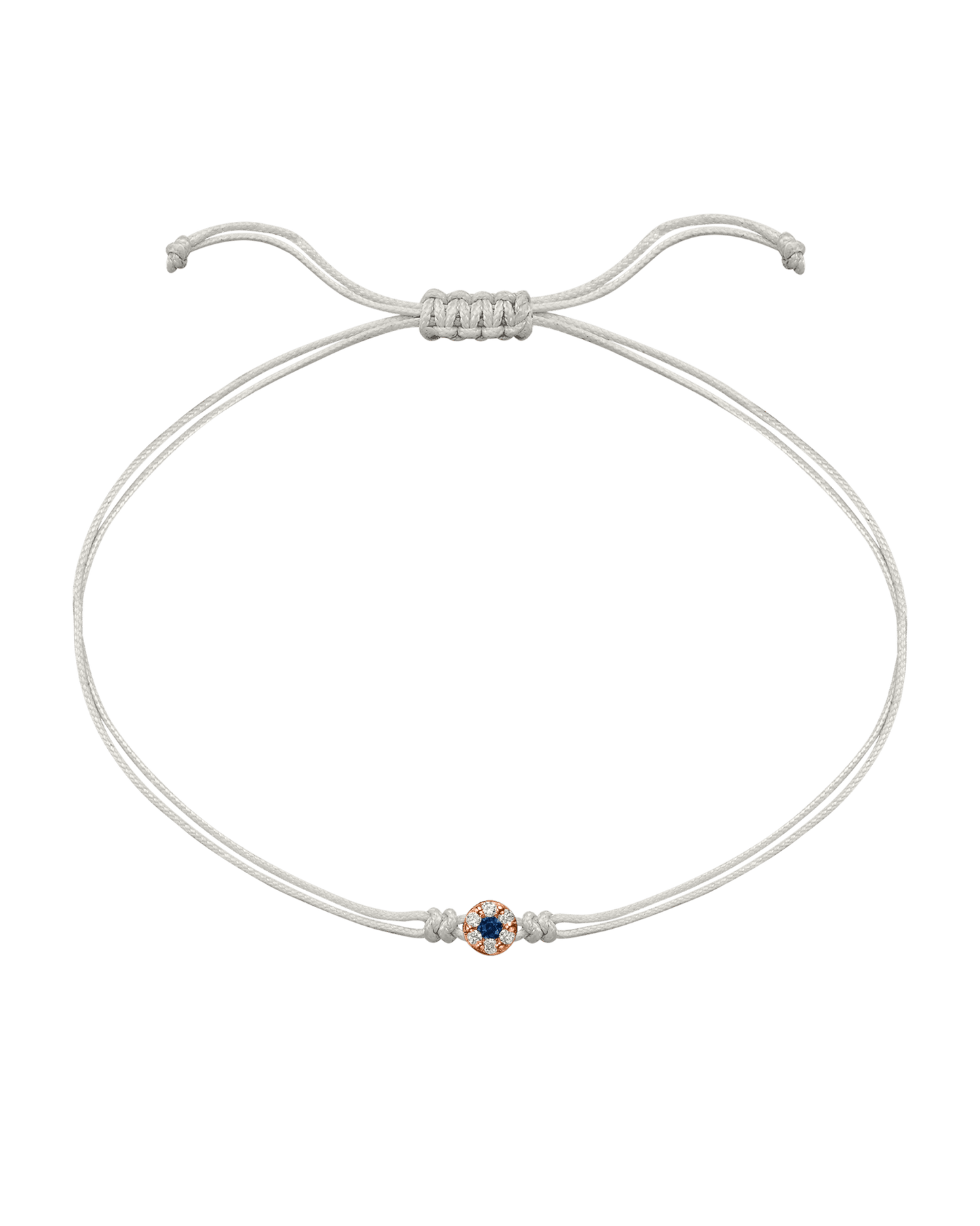 String of Love Diamond and Gemstone - 14K Rose Gold Bracelet 14K Solid Gold Pearl Sapphire