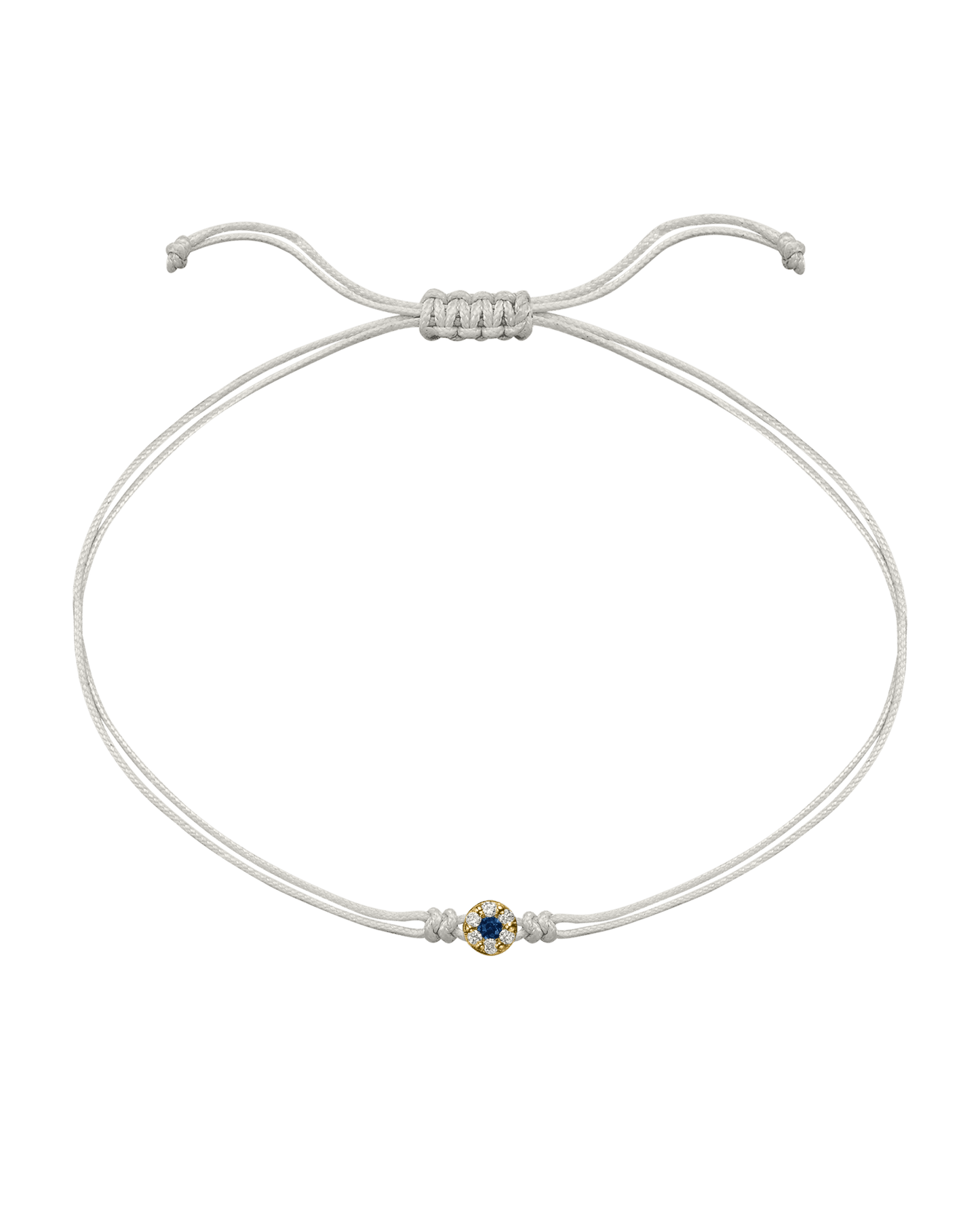String of Love Diamond and Gemstone - 14K Yellow Gold Bracelet 14K Solid Gold Pearl Sapphire