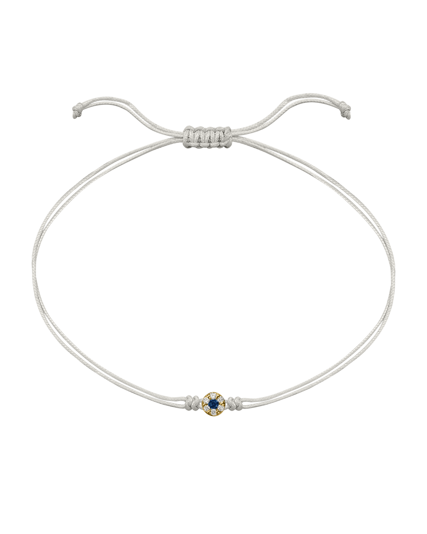 String of Love Diamond and Gemstone - 14K Yellow Gold Bracelet 14K Solid Gold Pearl Sapphire