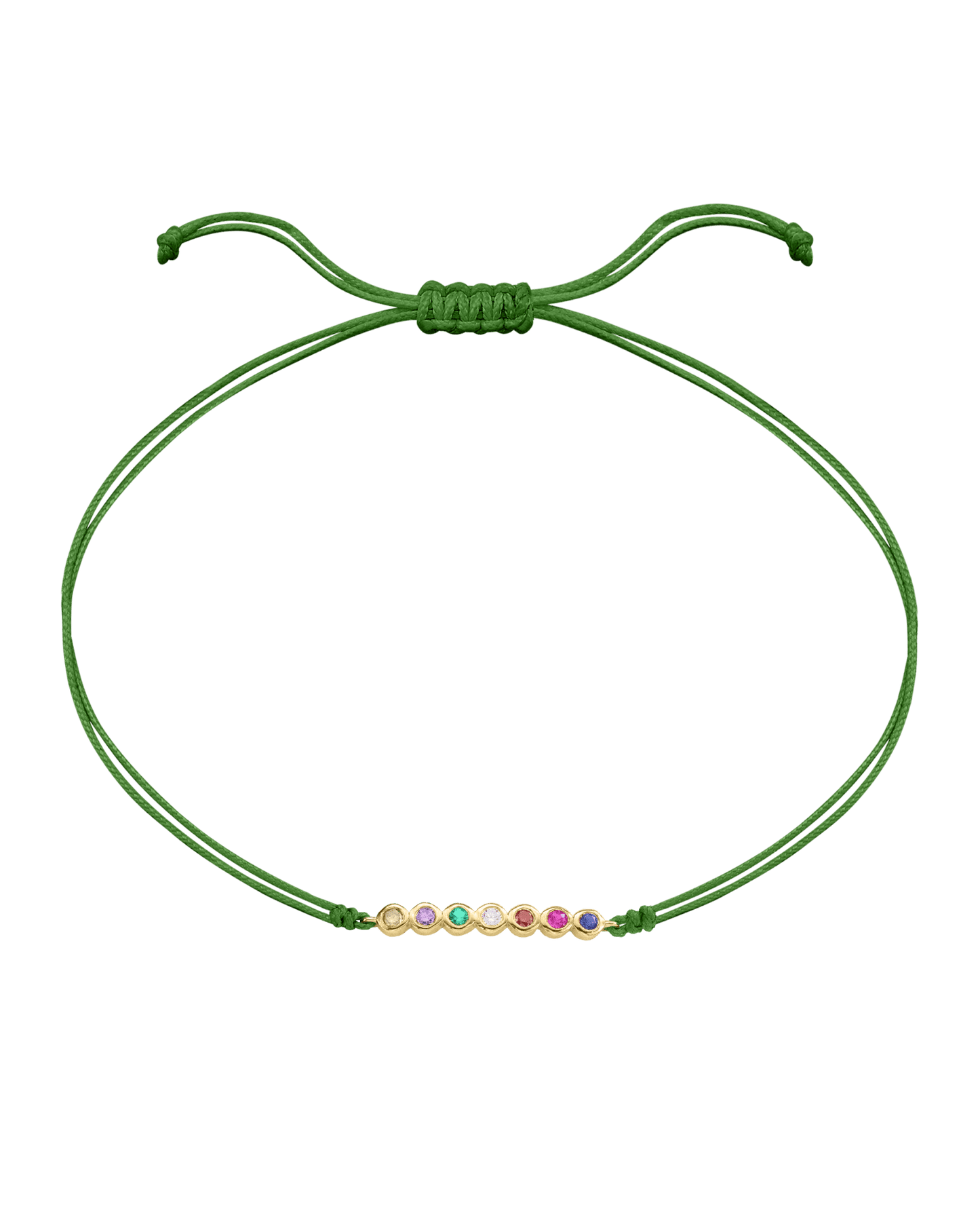 The Birthstones Bar Bracelet - 14K Yellow Gold Bracelet 14K Solid Gold Mint 2