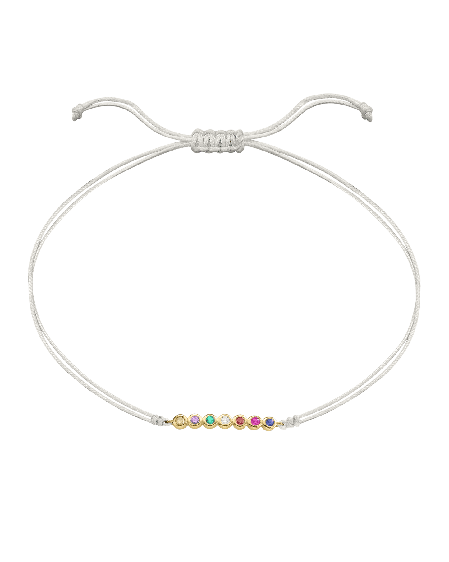 The Birthstones Bar Bracelet - 14K Yellow Gold Bracelet 14K Solid Gold Pearl 2